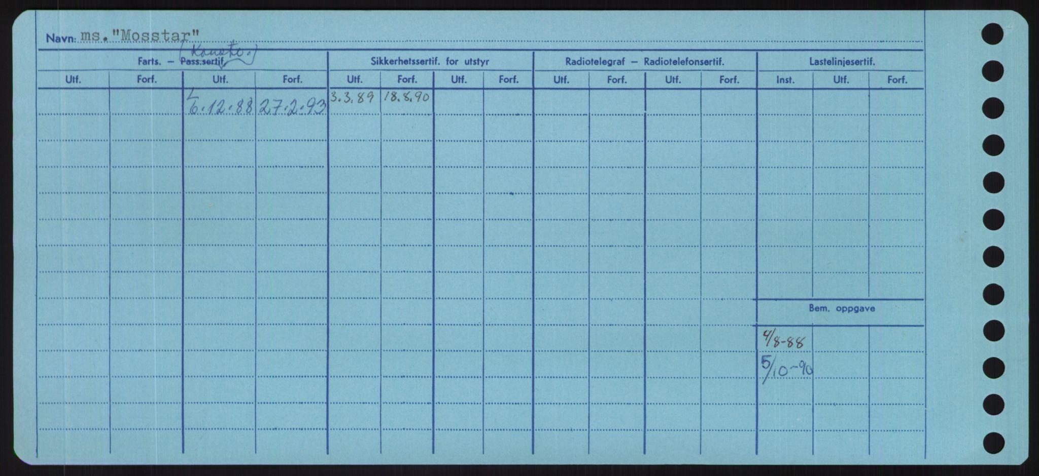 Sjøfartsdirektoratet med forløpere, Skipsmålingen, RA/S-1627/H/Hd/L0025: Fartøy, Min-Mås, s. 304