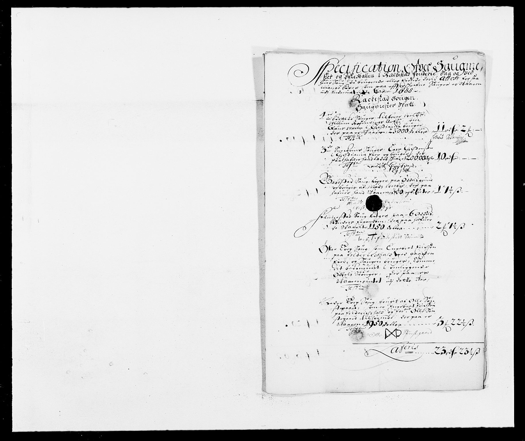 Rentekammeret inntil 1814, Reviderte regnskaper, Fogderegnskap, RA/EA-4092/R05/L0276: Fogderegnskap Rakkestad, 1683-1688, s. 219