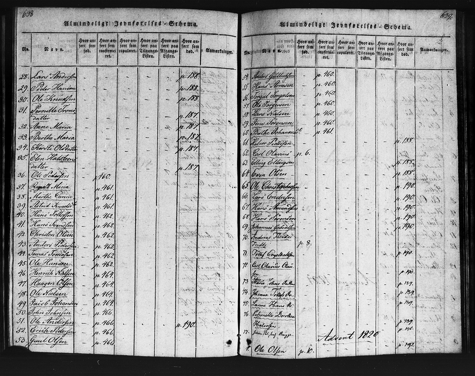 Kristiania tukthusprest Kirkebøker, AV/SAO-A-10881/F/Fa/L0002: Ministerialbok nr. 2, 1817-1830, s. 638-639