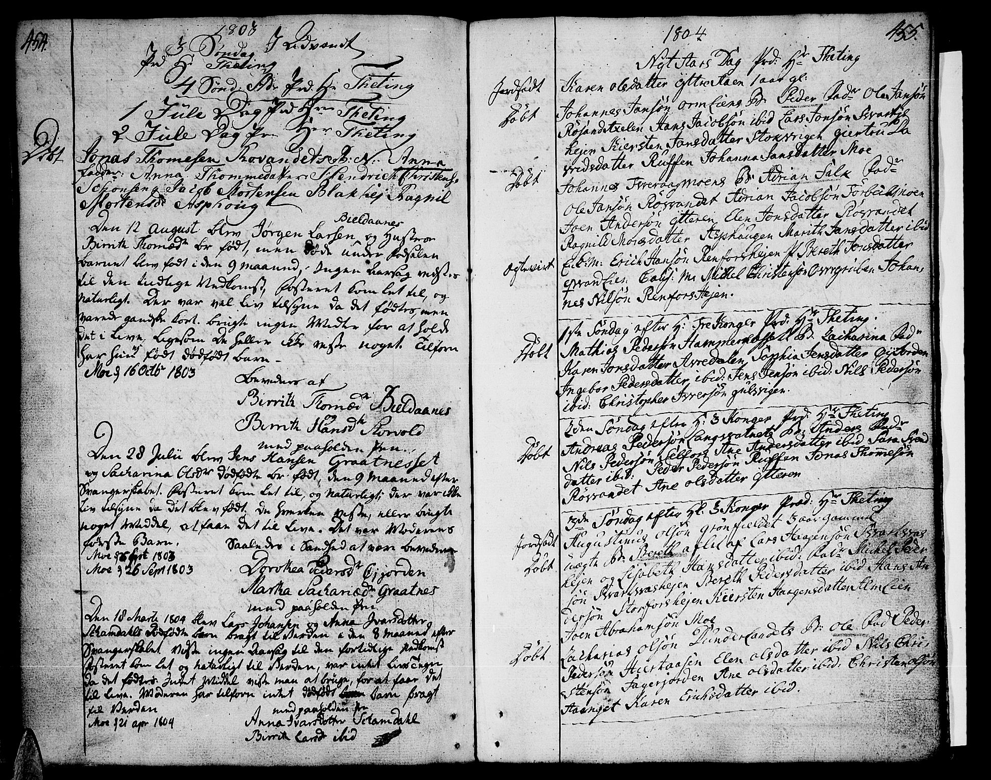 Ministerialprotokoller, klokkerbøker og fødselsregistre - Nordland, SAT/A-1459/825/L0349: Ministerialbok nr. 825A05 /2, 1790-1806, s. 454-455