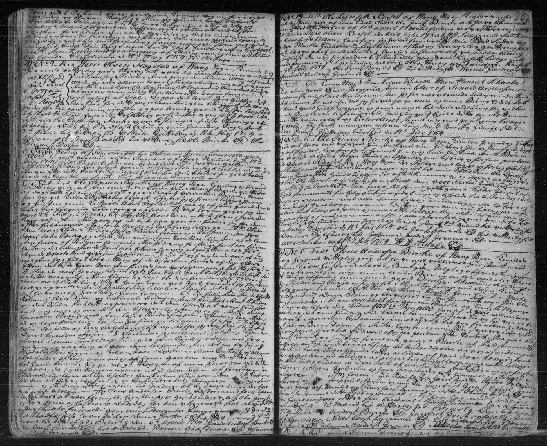 Hedemarken sorenskriveri, SAH/TING-034/H/Hb/L0007A: Pantebok nr. 7a, 1751-1756, s. 203