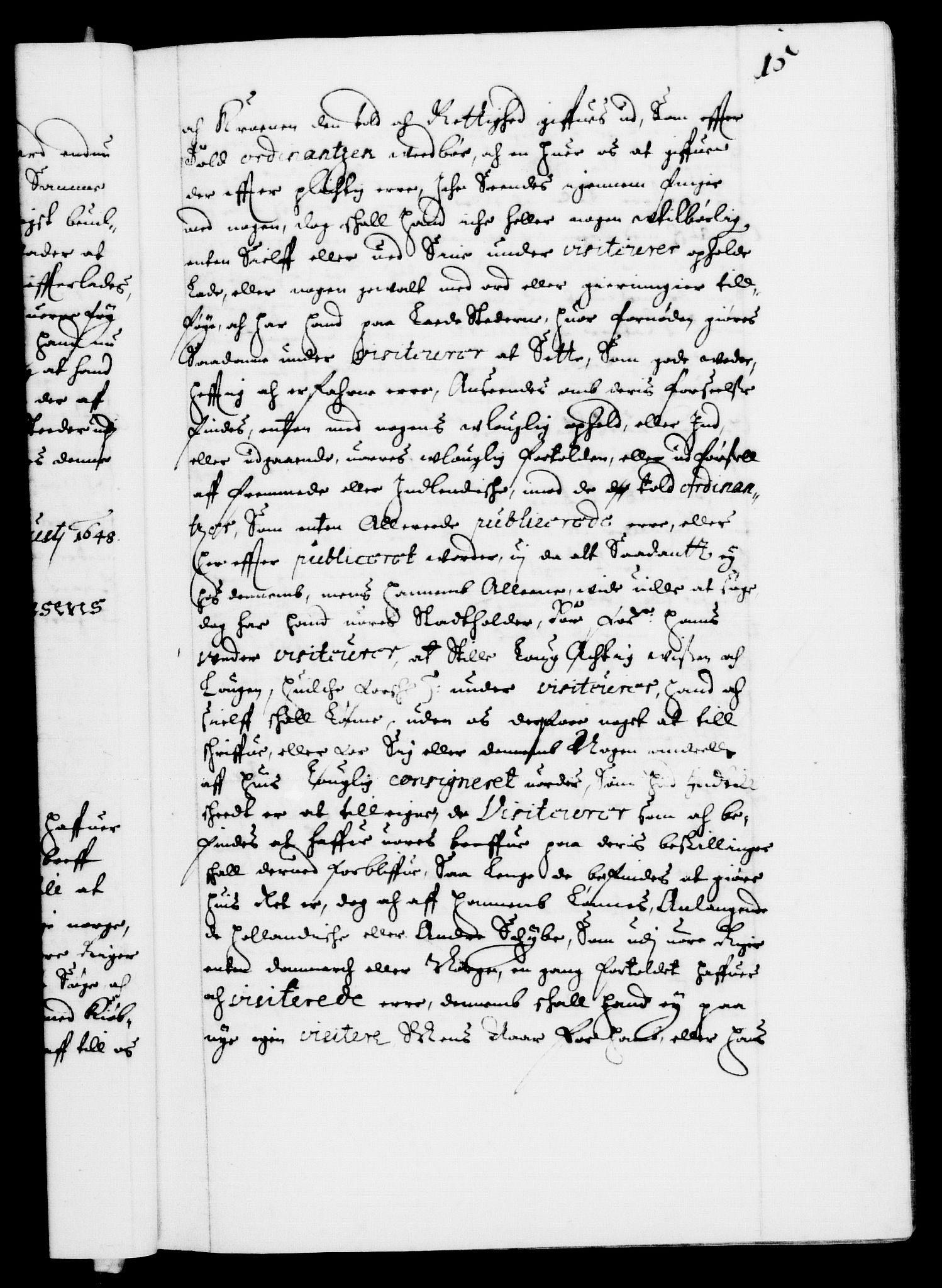 Danske Kanselli 1572-1799, AV/RA-EA-3023/F/Fc/Fca/Fcaa/L0007: Norske registre (mikrofilm), 1648-1650, s. 15a