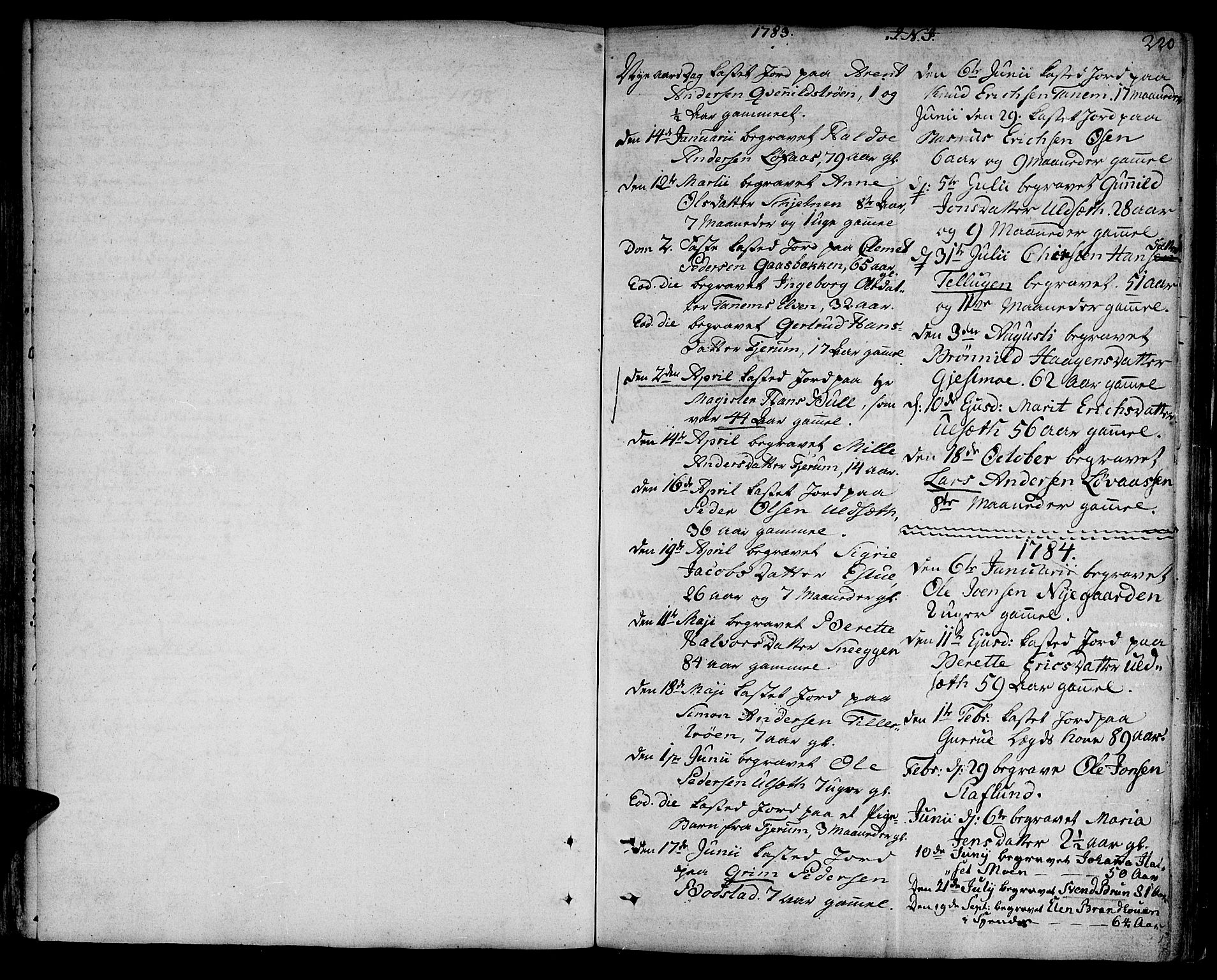 Ministerialprotokoller, klokkerbøker og fødselsregistre - Sør-Trøndelag, AV/SAT-A-1456/618/L0438: Ministerialbok nr. 618A03, 1783-1815, s. 220