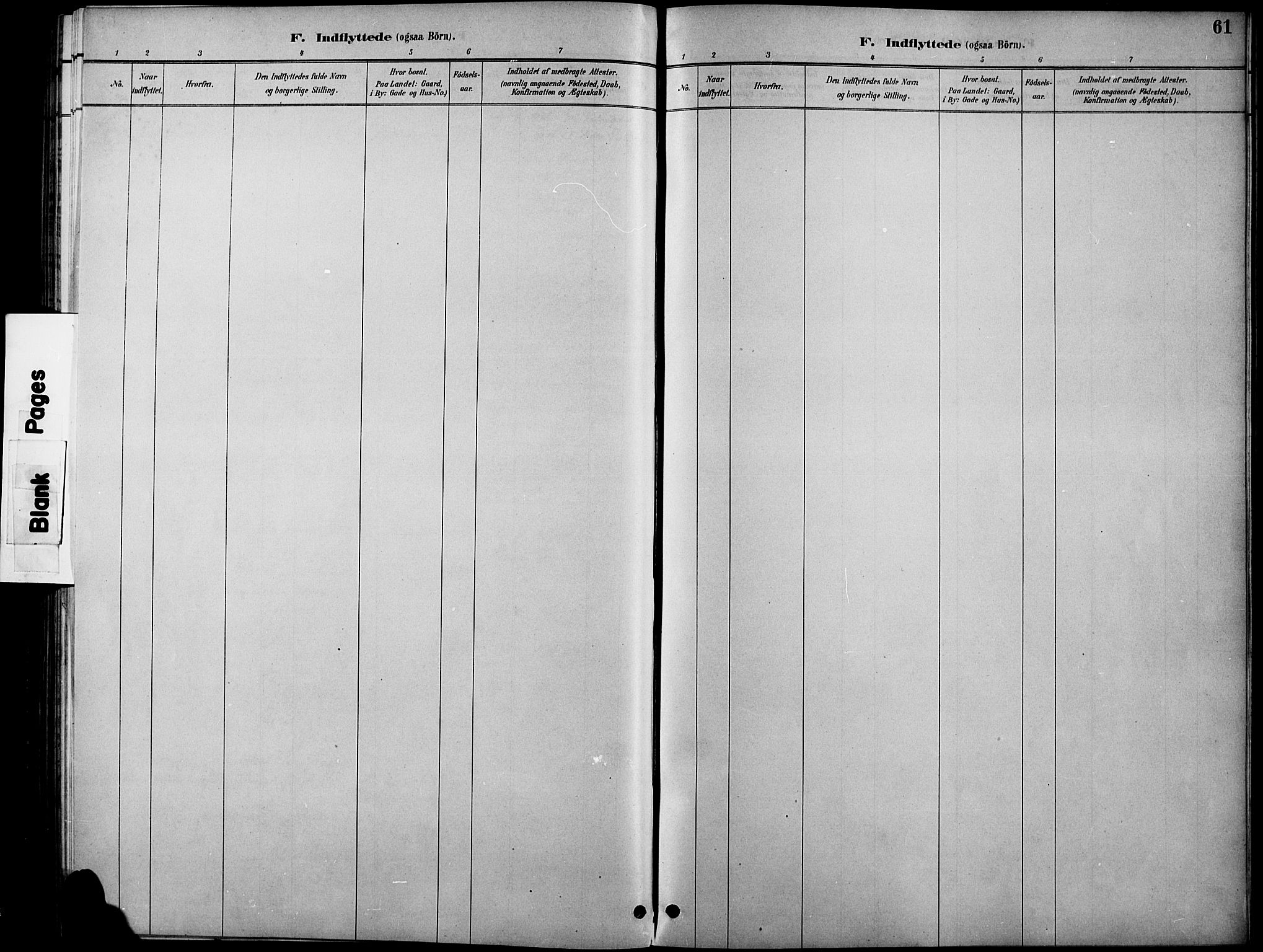 Øystre Slidre prestekontor, SAH/PREST-138/H/Ha/Hab/L0006: Klokkerbok nr. 6, 1887-1916, s. 61