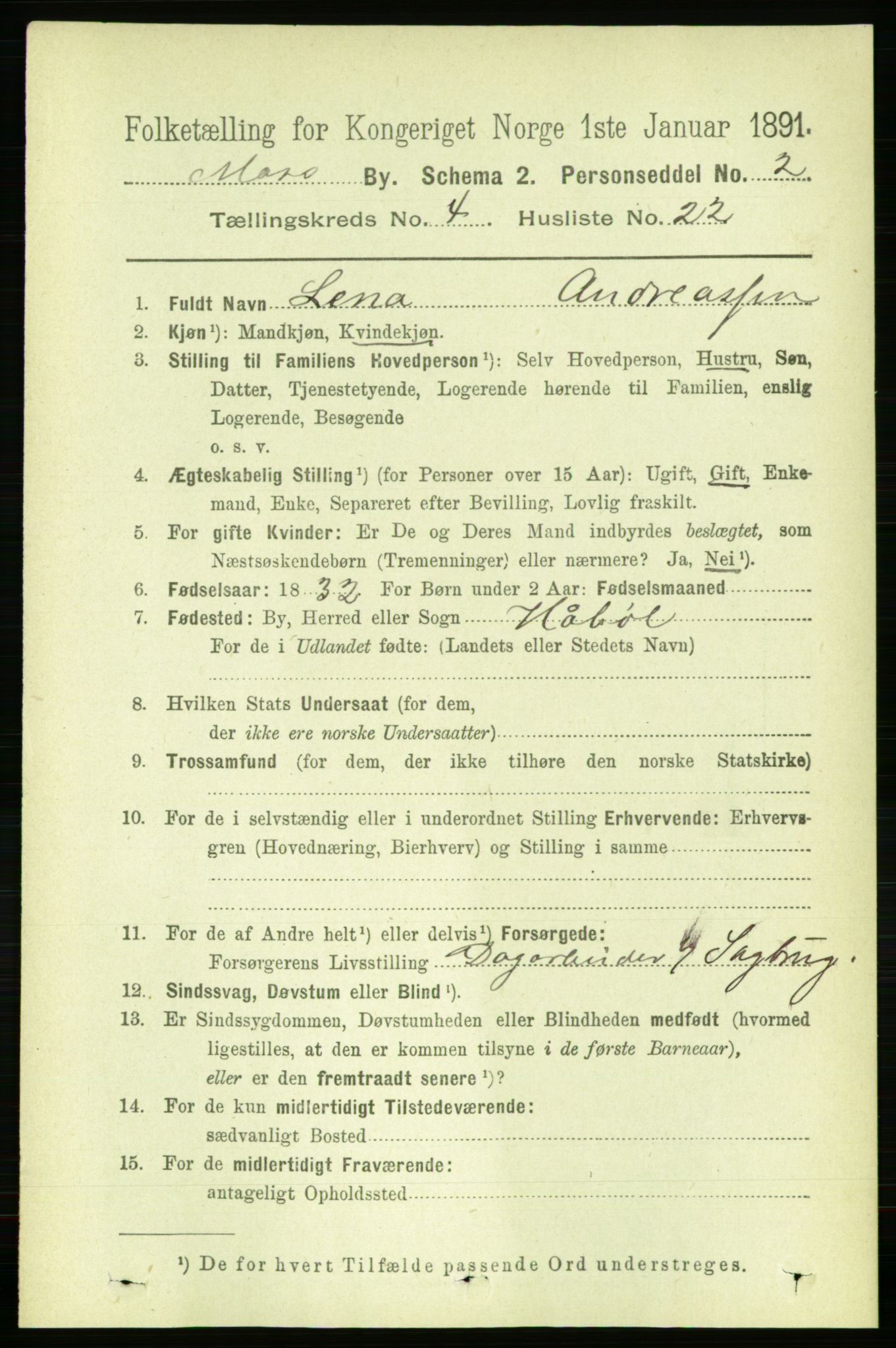 RA, Folketelling 1891 for 0104 Moss kjøpstad, 1891, s. 2996