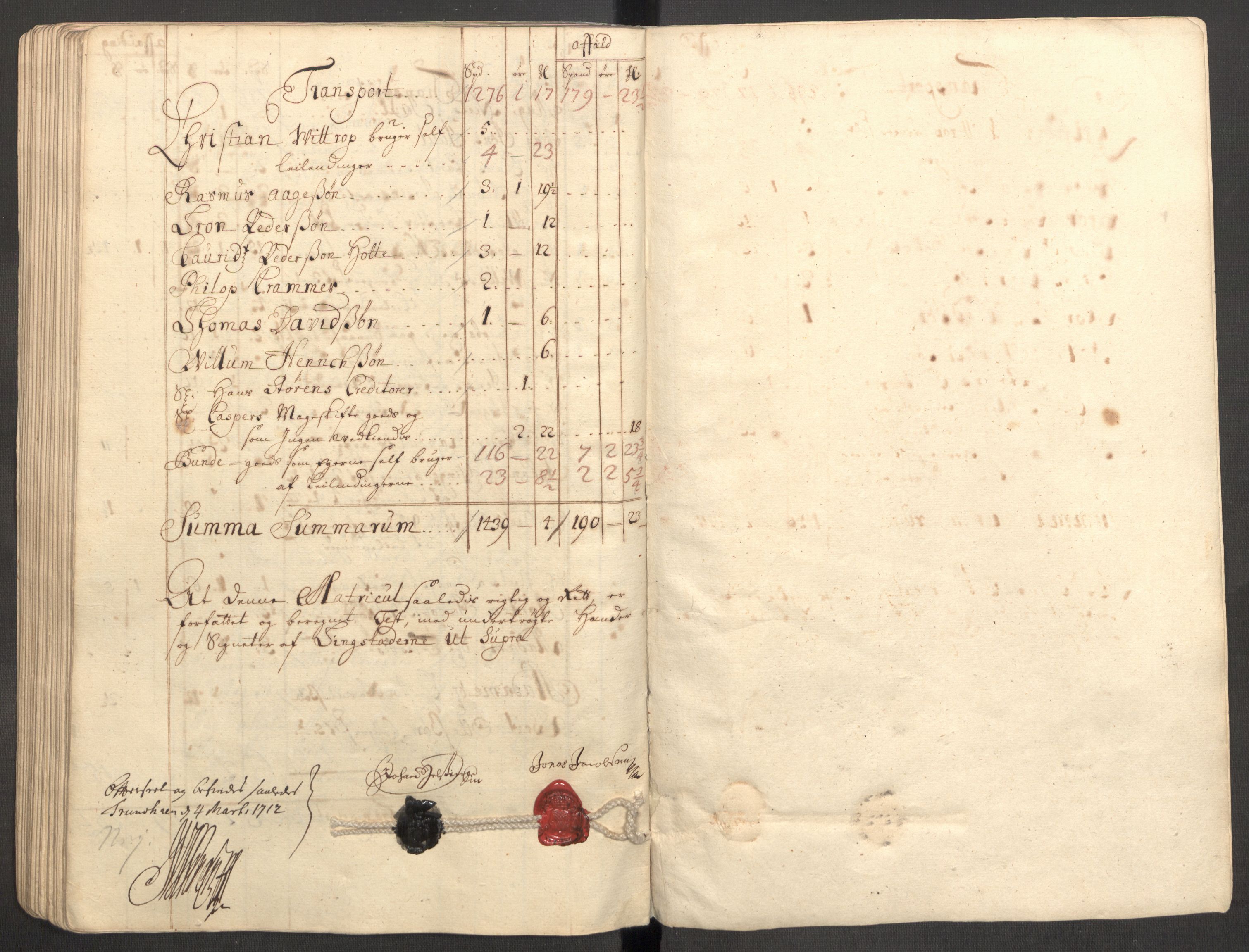 Rentekammeret inntil 1814, Reviderte regnskaper, Fogderegnskap, RA/EA-4092/R63/L4319: Fogderegnskap Inderøy, 1711, s. 121