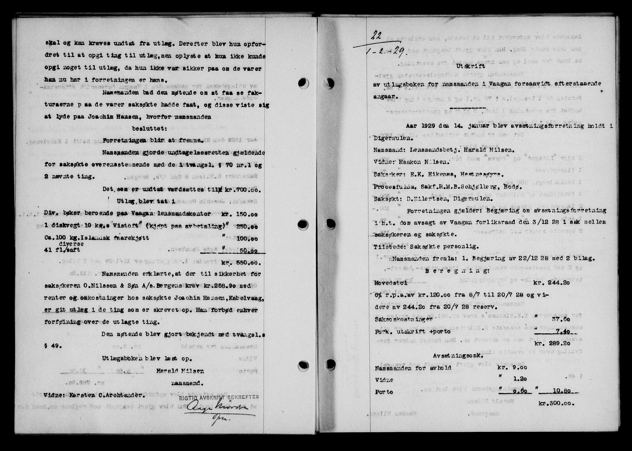 Lofoten sorenskriveri, SAT/A-0017/1/2/2C/L0019b: Pantebok nr. 19b, 1929-1929, Tingl.dato: 01.02.1929