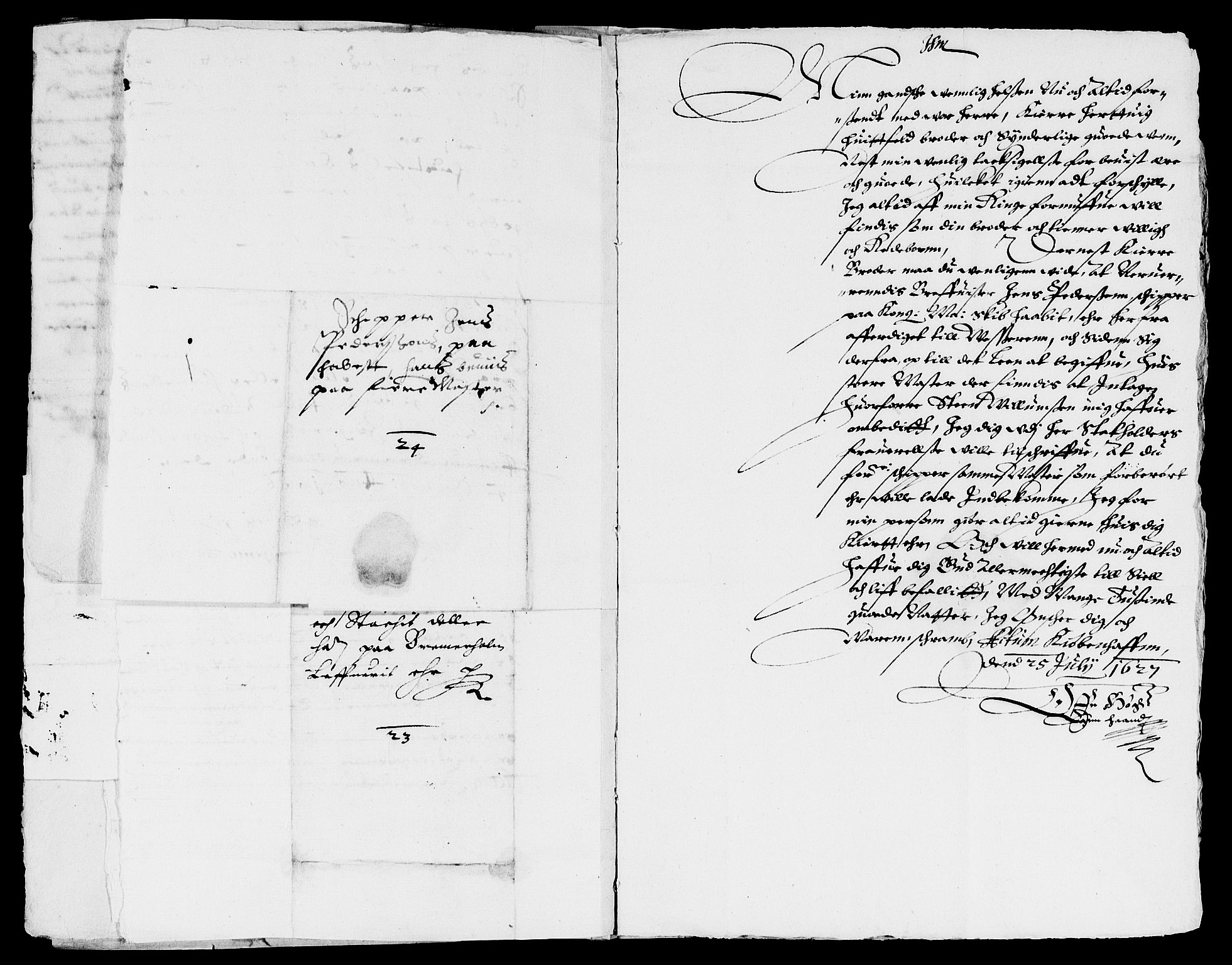 Rentekammeret inntil 1814, Reviderte regnskaper, Lensregnskaper, AV/RA-EA-5023/R/Rb/Rbm/L0004: Eiker len, 1626-1640