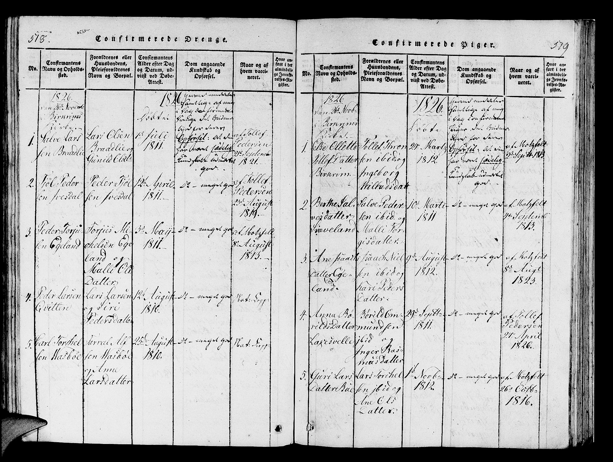 Helleland sokneprestkontor, SAST/A-101810: Ministerialbok nr. A 5, 1815-1834, s. 518-519