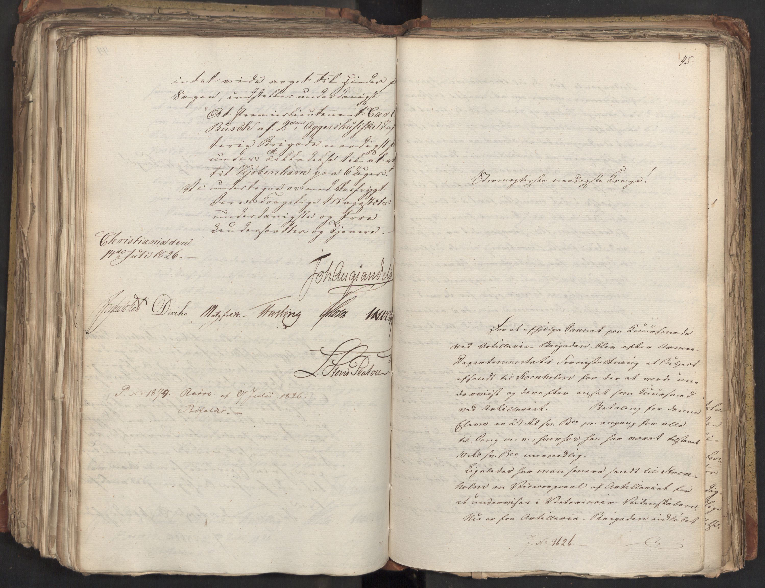 Statsrådsavdelingen i Stockholm, AV/RA-S-1003/D/Da/L0047: Regjeringsinnstillinger nr. 3501-3659, 1826, s. 348