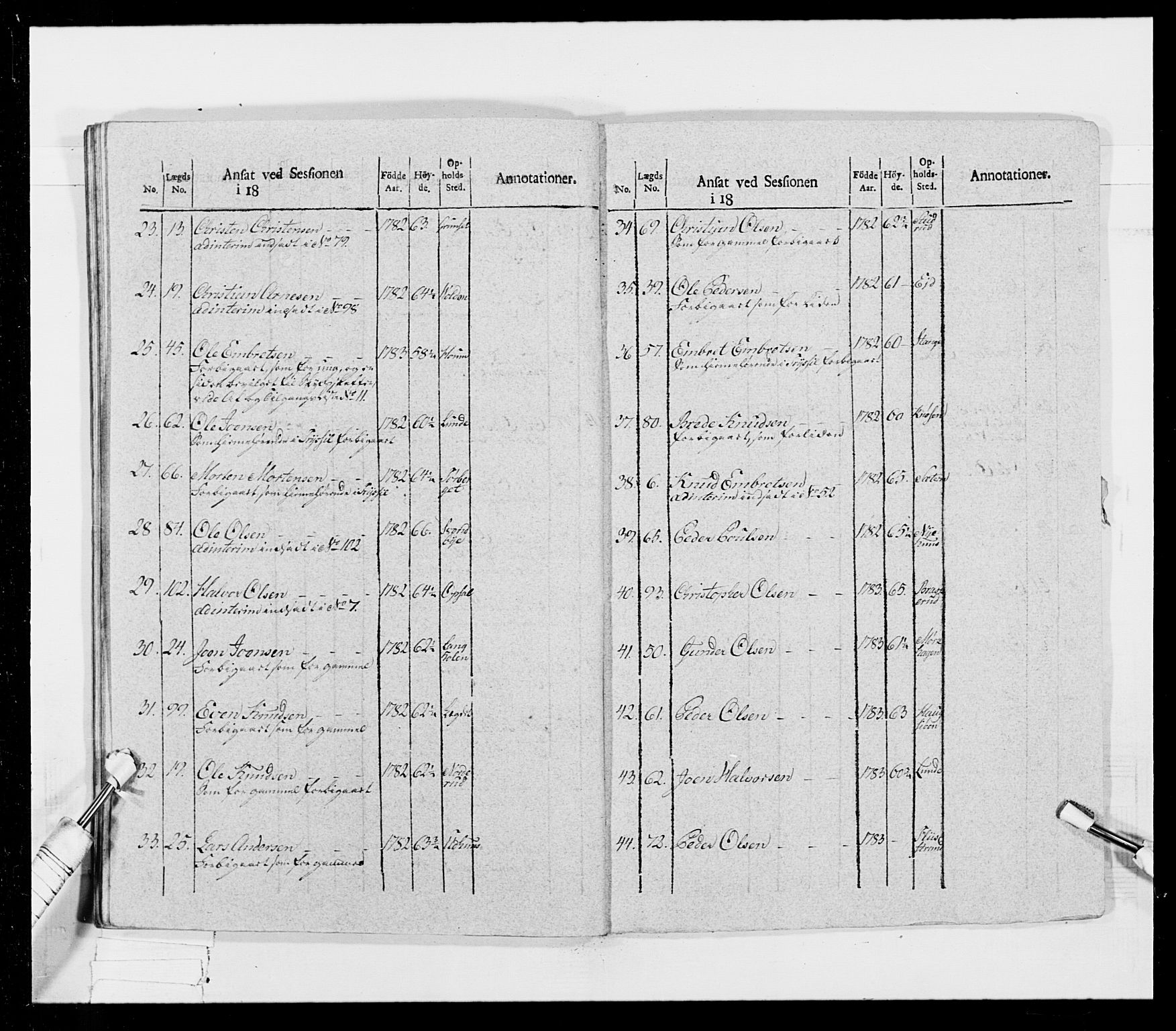 Generalitets- og kommissariatskollegiet, Det kongelige norske kommissariatskollegium, RA/EA-5420/E/Eh/L0026: Skiløperkompaniene, 1805-1810, s. 119