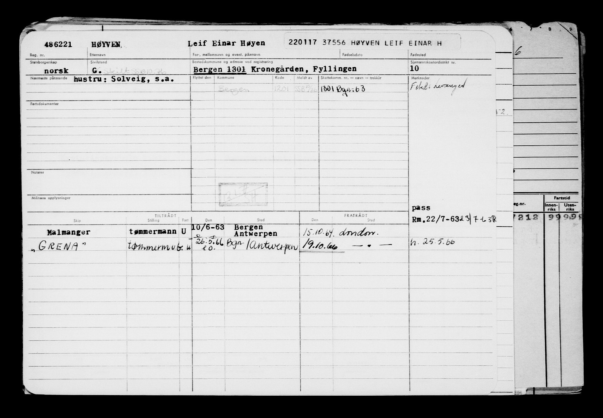 Direktoratet for sjømenn, AV/RA-S-3545/G/Gb/L0145: Hovedkort, 1917, s. 414