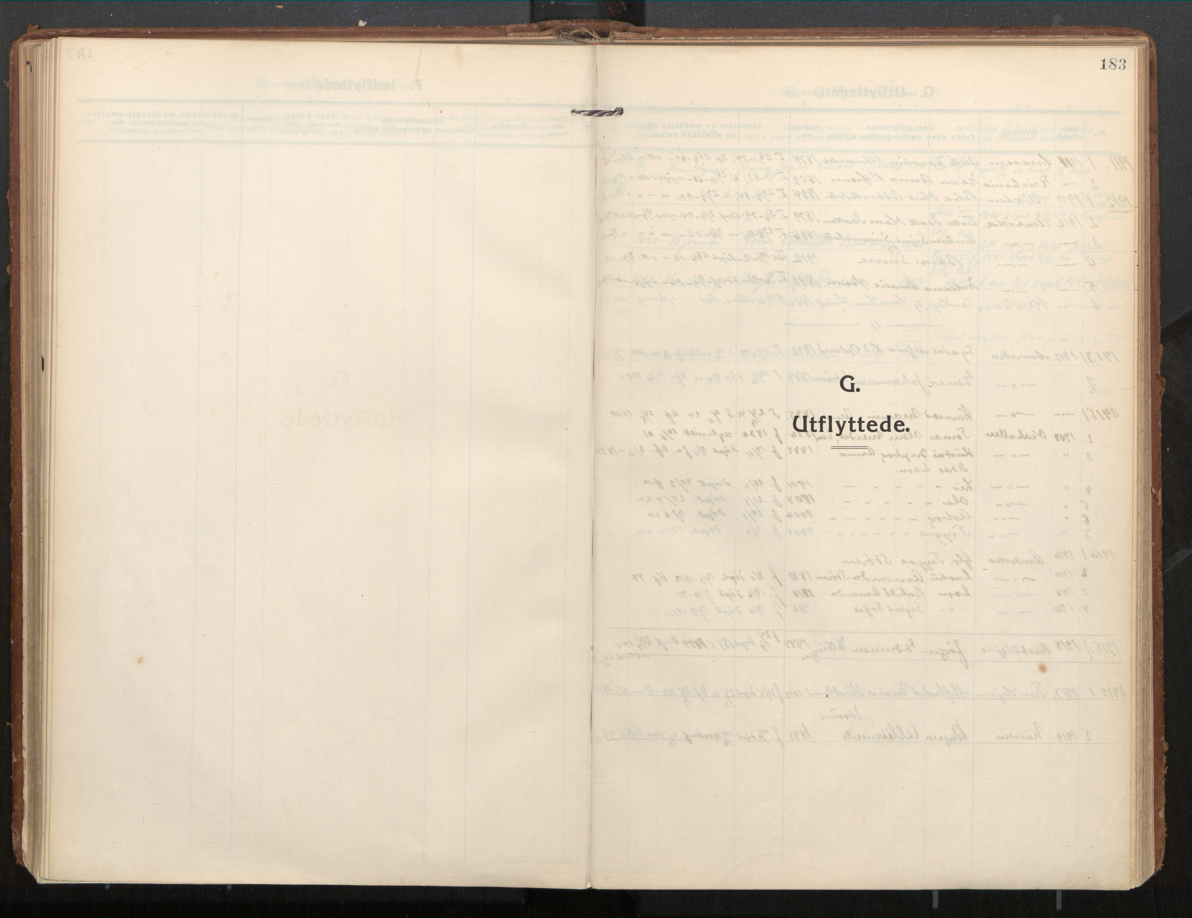 Ministerialprotokoller, klokkerbøker og fødselsregistre - Nord-Trøndelag, AV/SAT-A-1458/771/L0598: Ministerialbok nr. 771A05, 1911-1937, s. 183