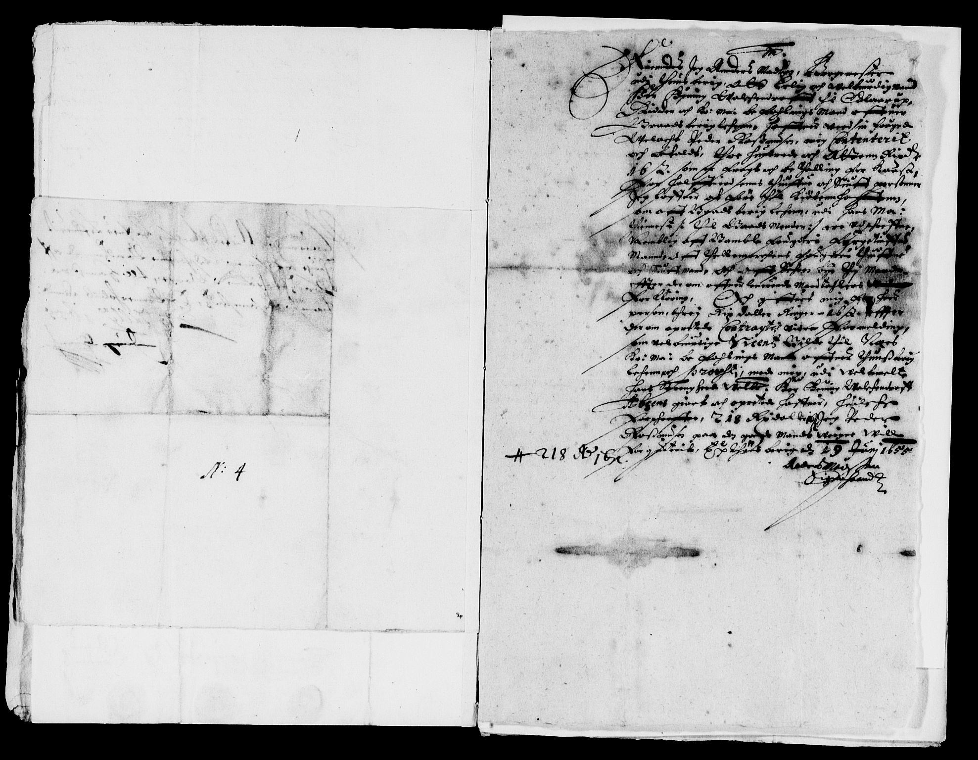 Rentekammeret inntil 1814, Reviderte regnskaper, Lensregnskaper, AV/RA-EA-5023/R/Rb/Rbp/L0041: Bratsberg len, 1654-1656