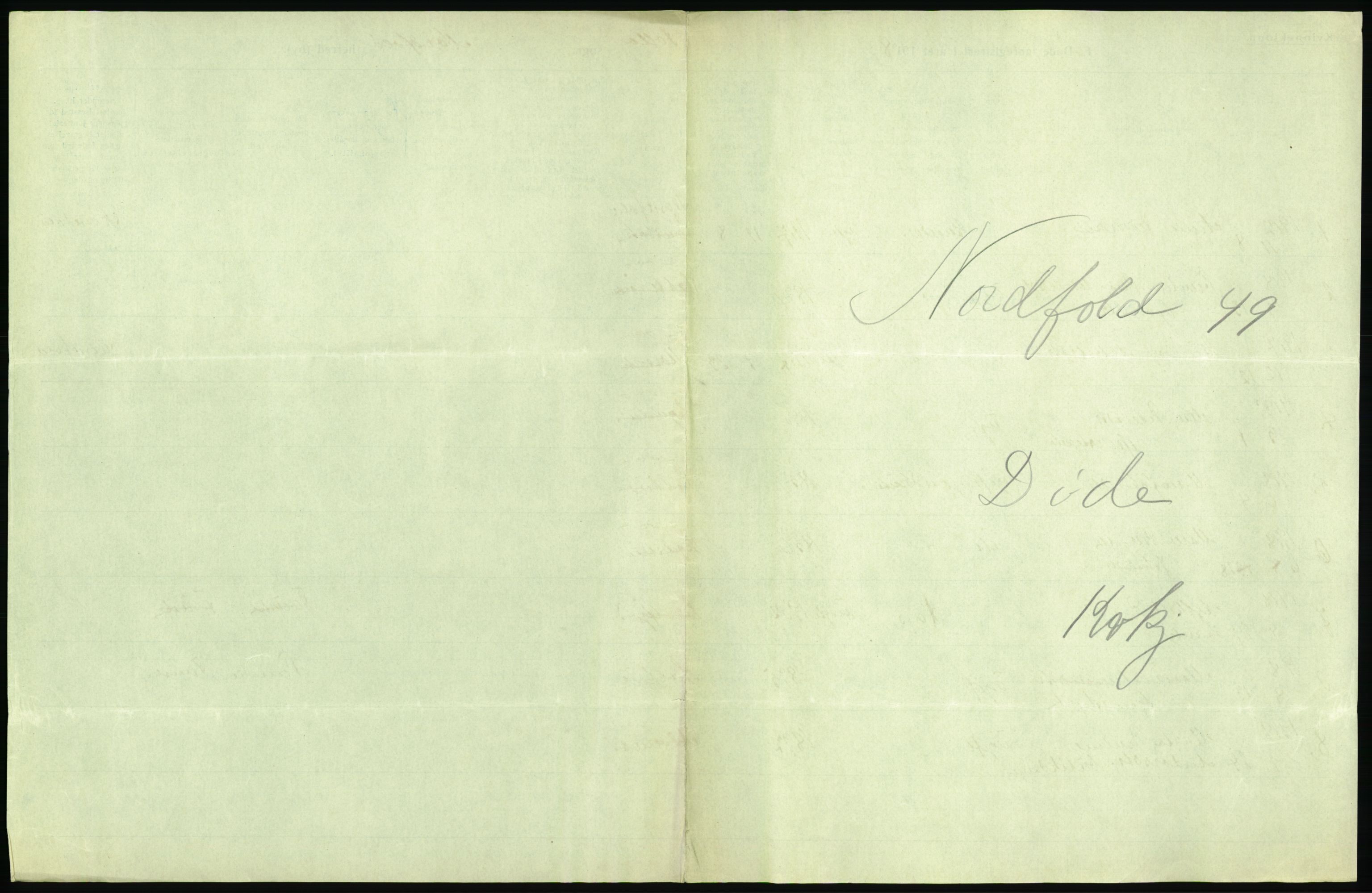 Statistisk sentralbyrå, Sosiodemografiske emner, Befolkning, AV/RA-S-2228/D/Df/Dfb/Dfbh/L0055: Nordland fylke: Døde. Bygder og byer., 1918, s. 549