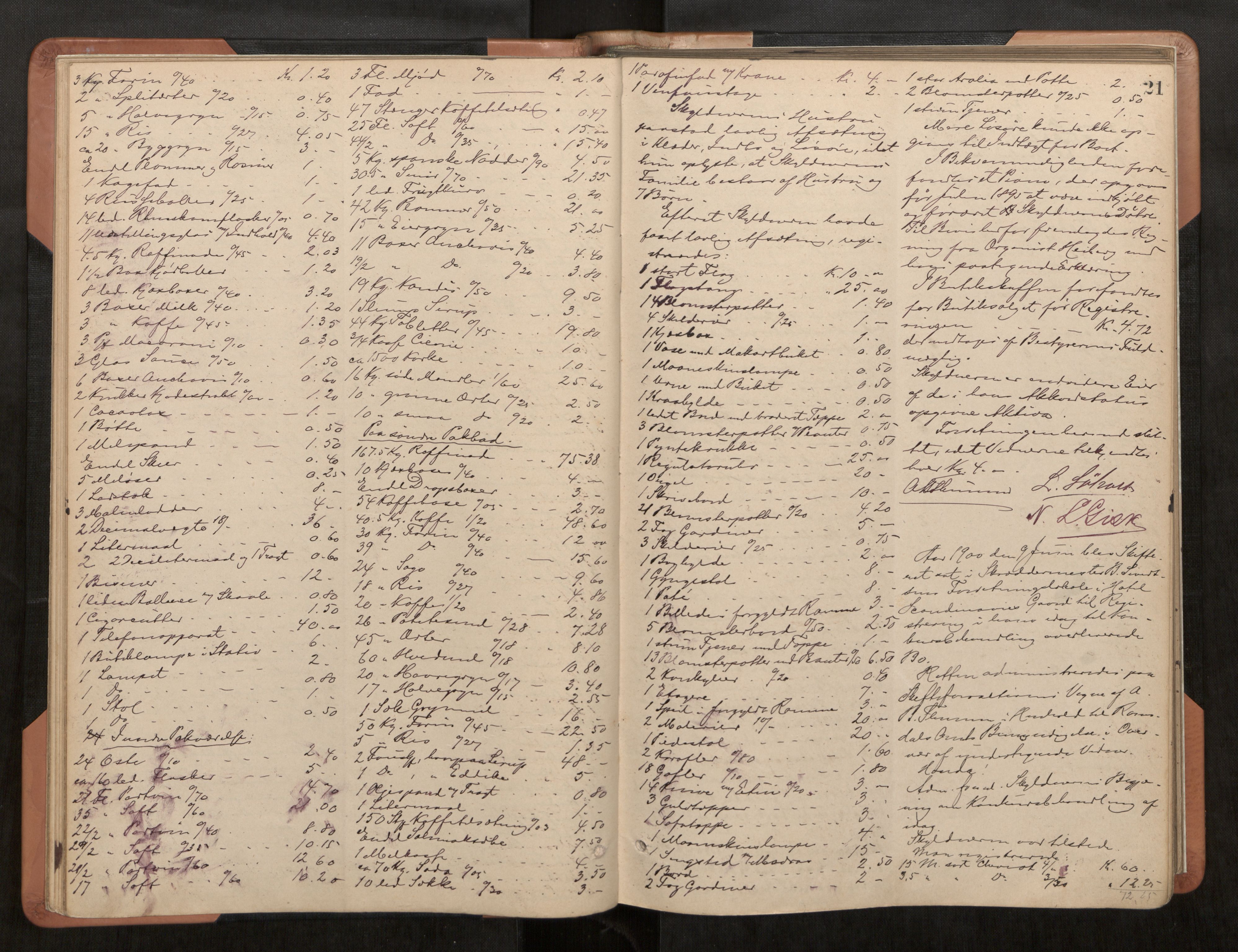 Ålesund byfogd, AV/SAT-A-4384/0001/03/03C/L0005: Registreringsprotokoll, 1899-1908, s. 21