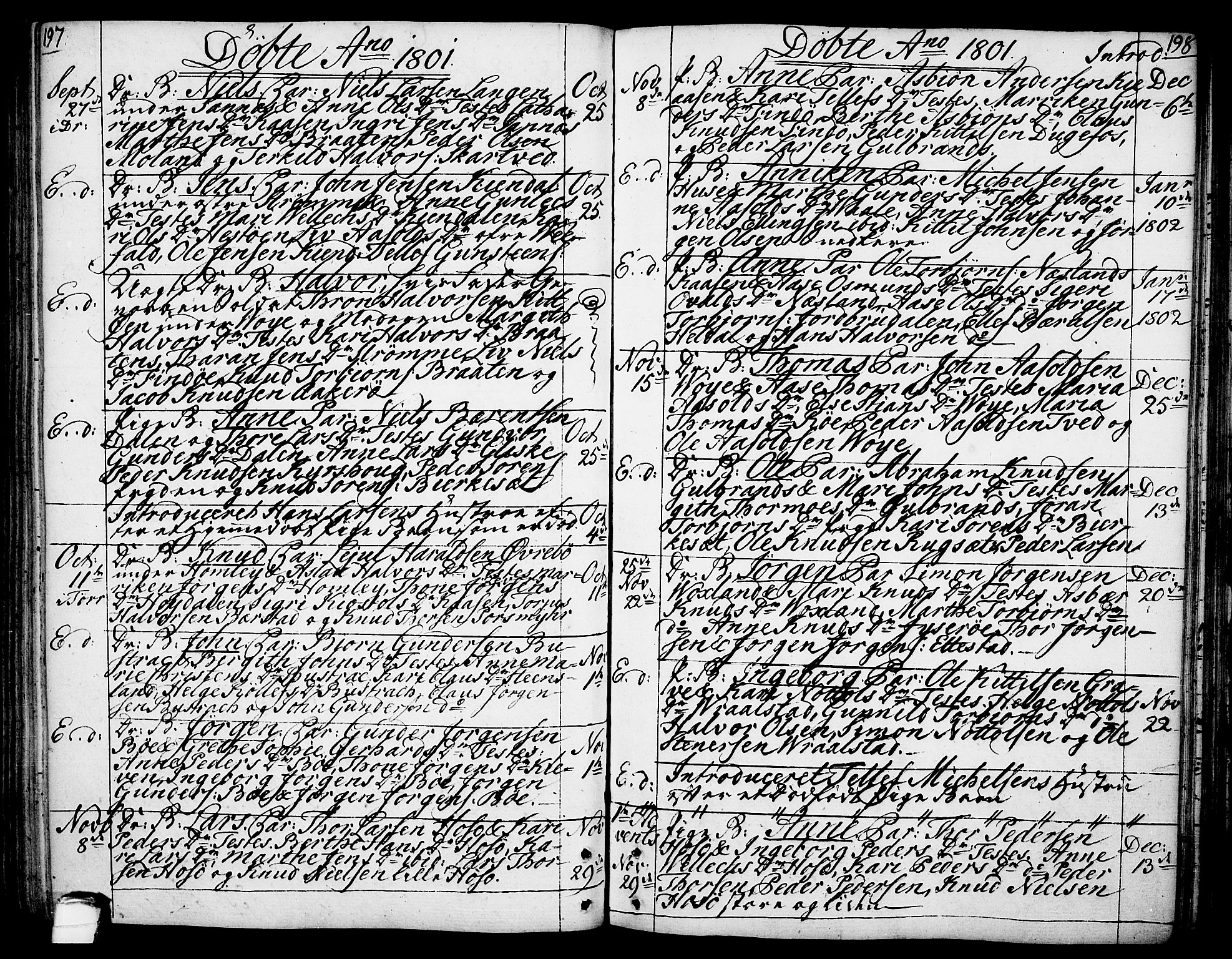 Drangedal kirkebøker, SAKO/A-258/F/Fa/L0003: Ministerialbok nr. 3, 1768-1814, s. 197-198