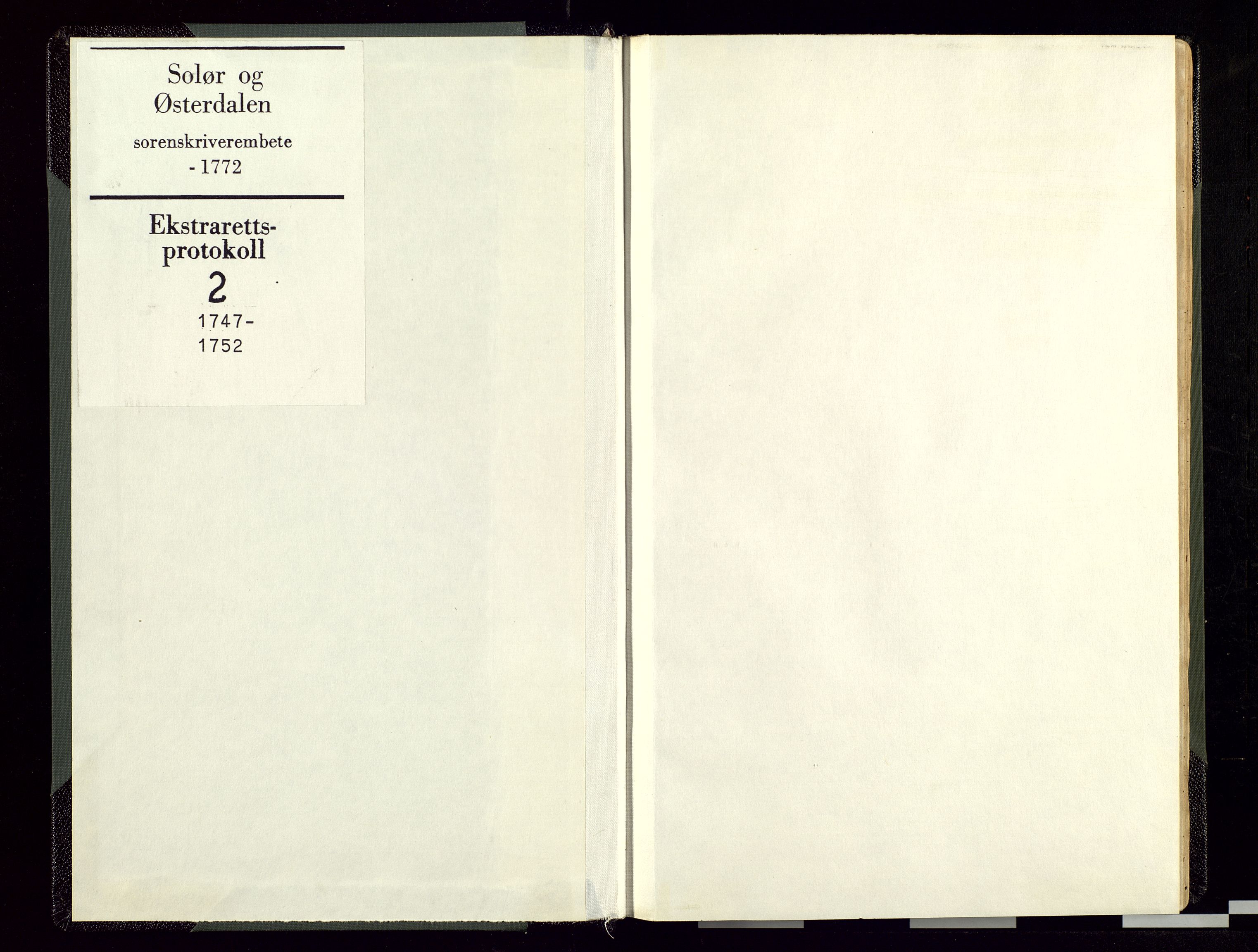Solør og Østerdalen sorenskriveri, AV/SAH-TING-024/G/Gc/L0002: Ekstrarettsprotokoll, 1747-1752