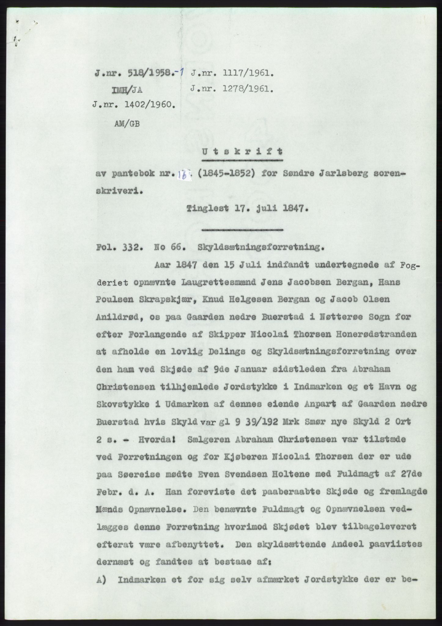 Statsarkivet i Kongsberg, SAKO/A-0001, 1958, s. 359