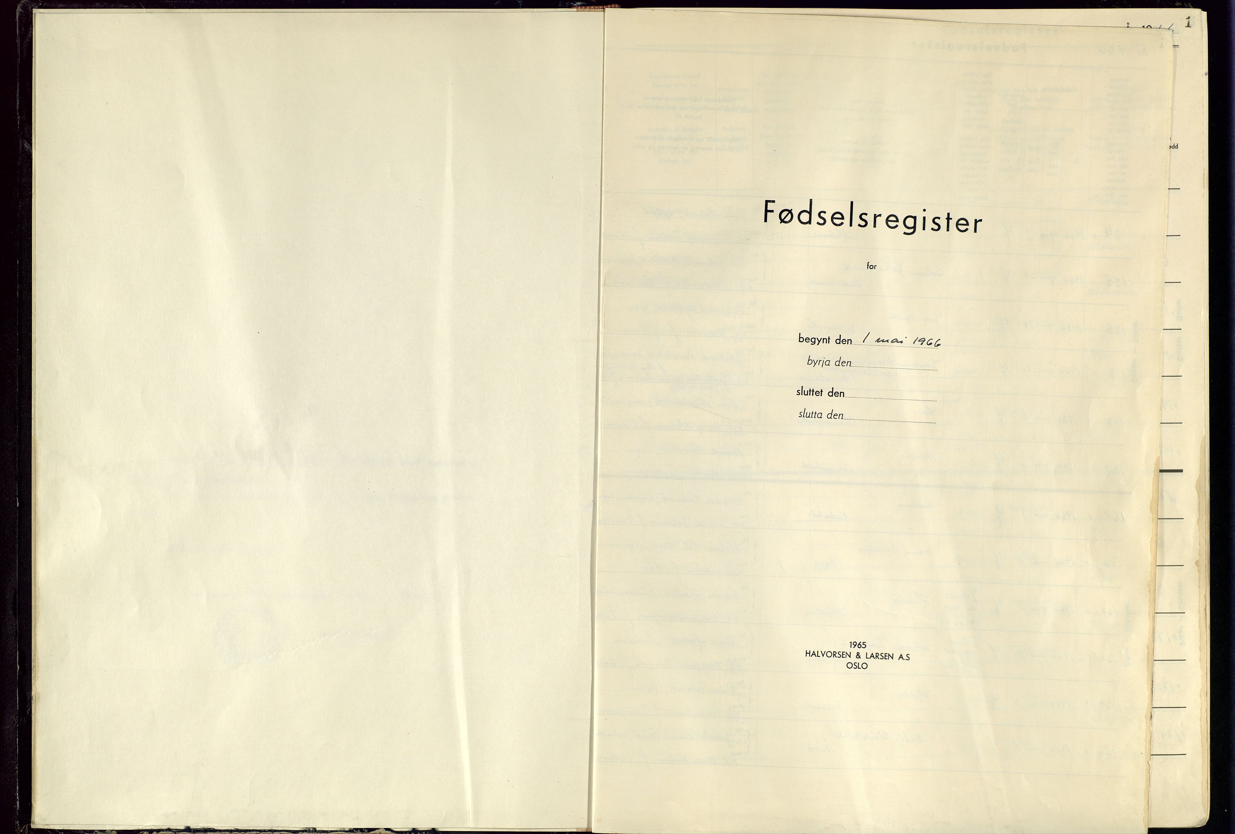 Domkirken sokneprestkontor, SAST/A-101812/002/A/L0014: Fødselsregister nr. 14, 1966-1971