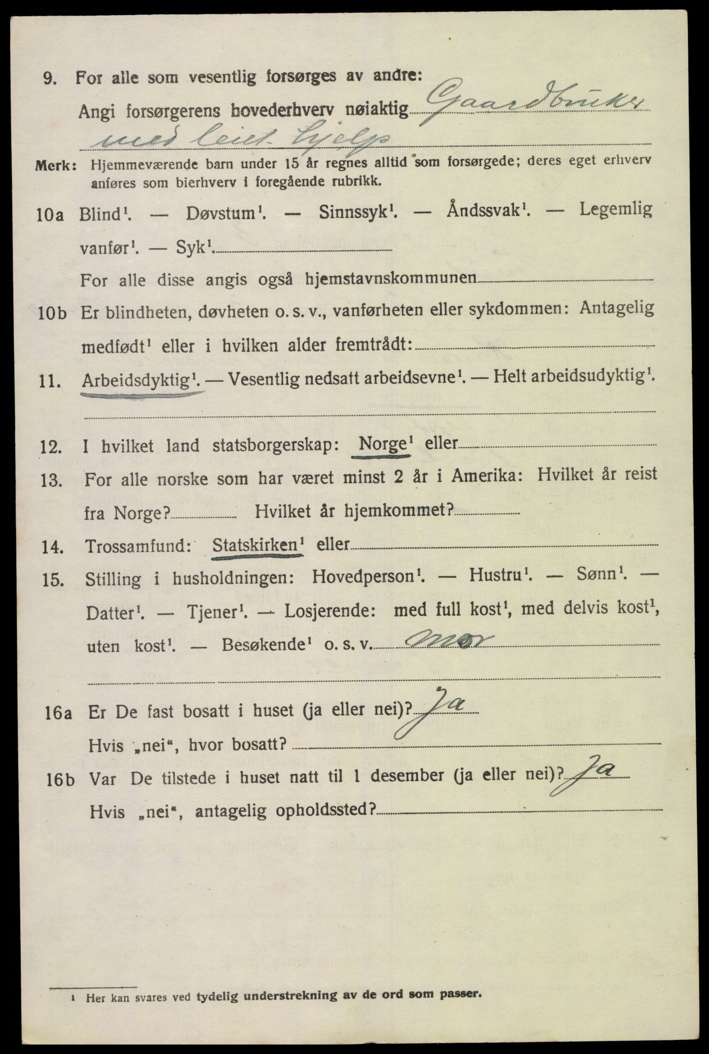 SAK, Folketelling 1920 for 1013 Tveit herred, 1920, s. 1237