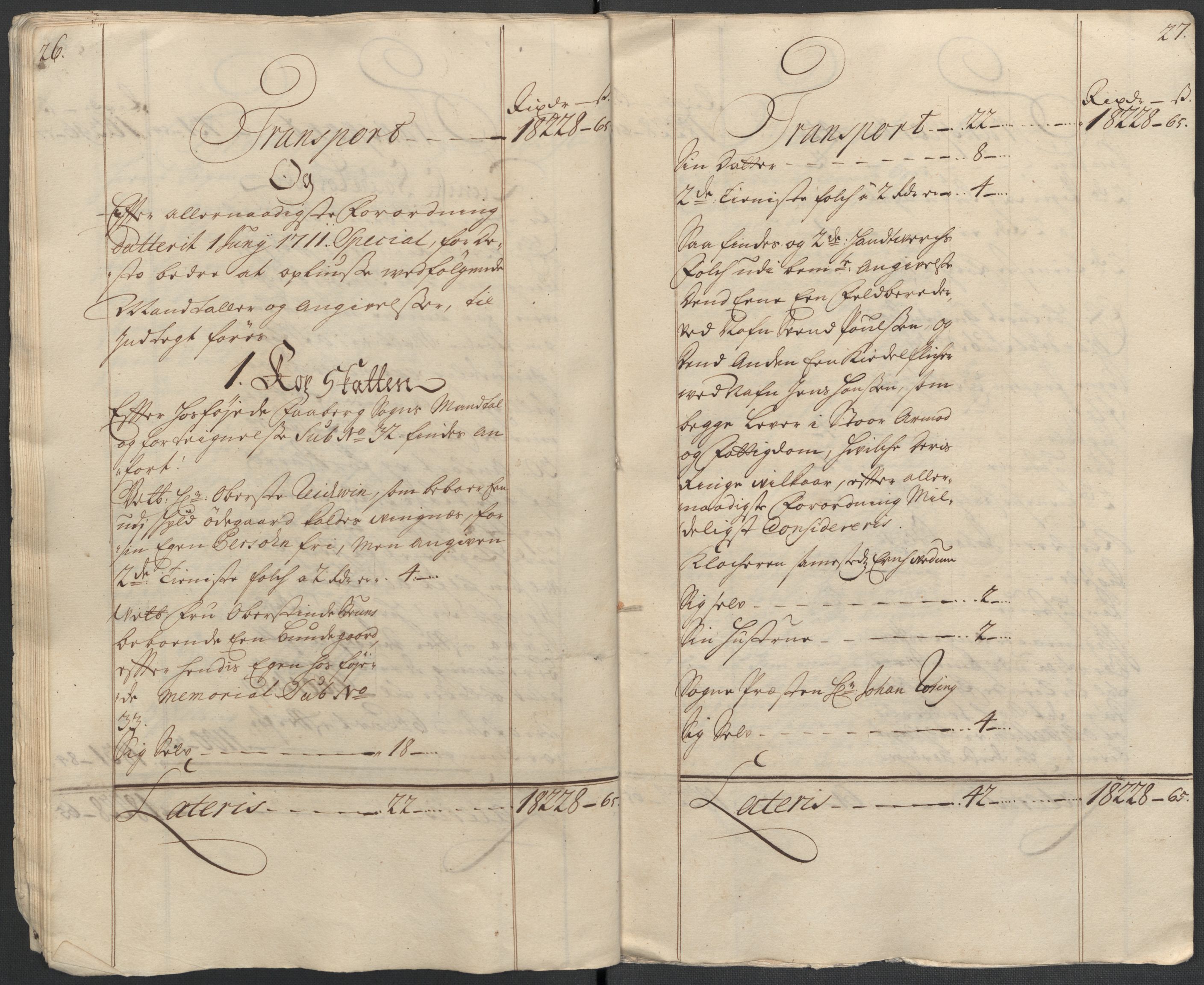 Rentekammeret inntil 1814, Reviderte regnskaper, Fogderegnskap, RA/EA-4092/R17/L1180: Fogderegnskap Gudbrandsdal, 1711, s. 17