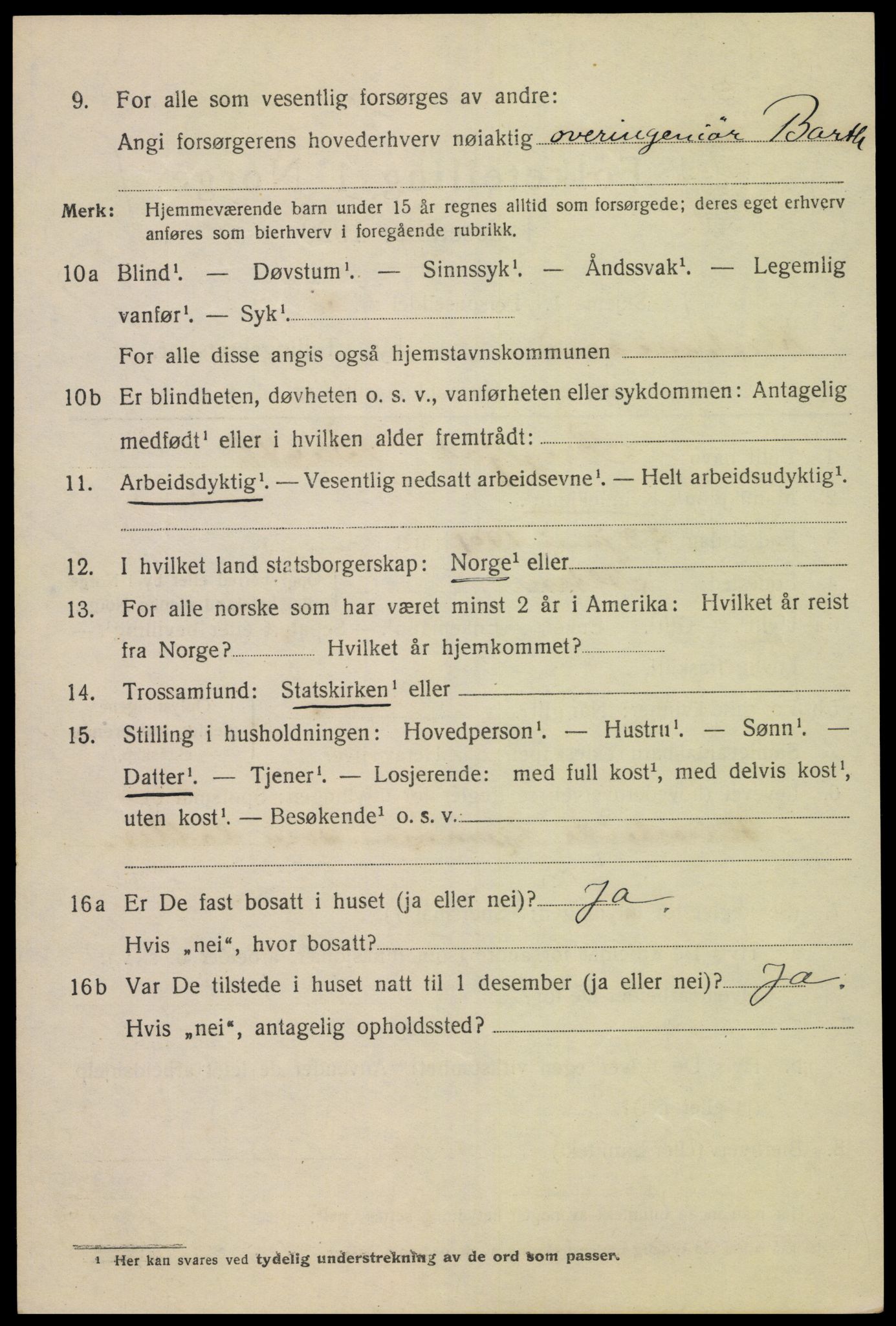 SAK, Folketelling 1920 for 1001 Kristiansand kjøpstad, 1920, s. 11856