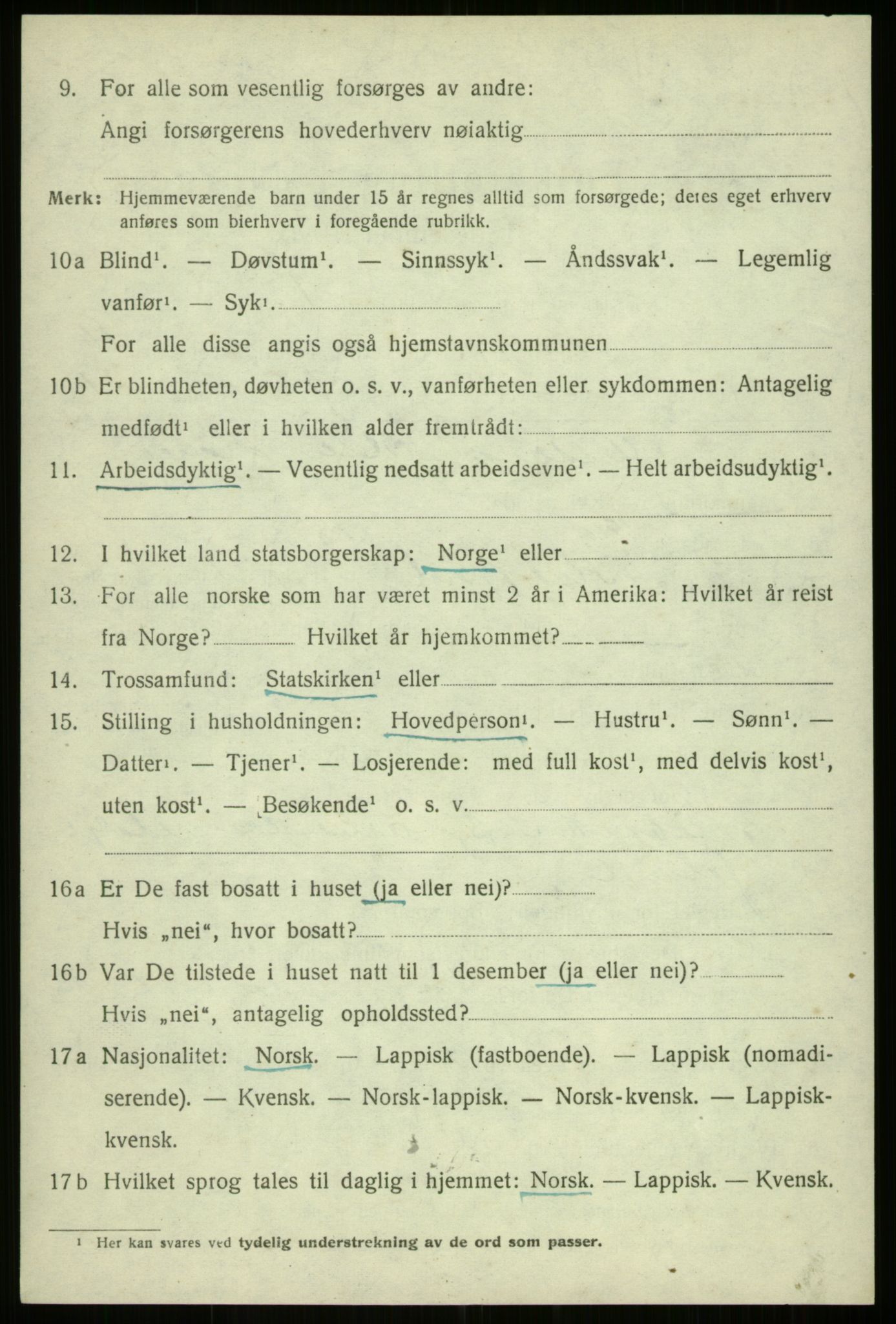 SATØ, Folketelling 1920 for 1911 Kvæfjord herred, 1920, s. 5146