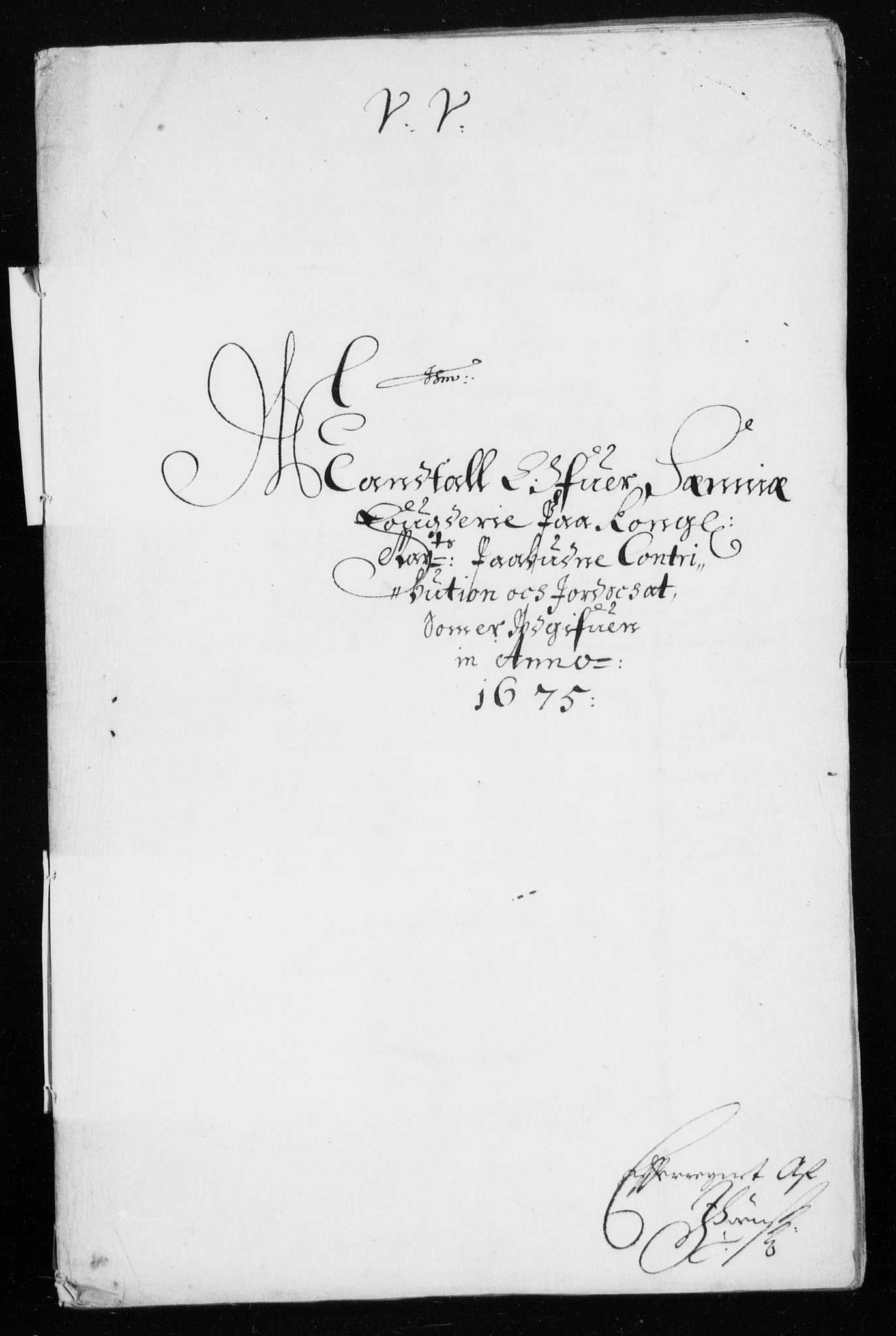 Rentekammeret inntil 1814, Reviderte regnskaper, Stiftamtstueregnskaper, Trondheim stiftamt og Nordland amt, RA/EA-6044/R/Rh/L0005: Nordland amt, 1675