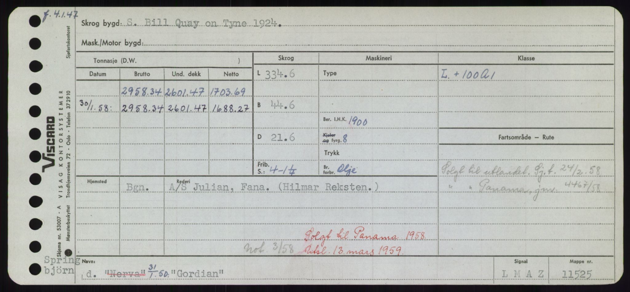 Sjøfartsdirektoratet med forløpere, Skipsmålingen, AV/RA-S-1627/H/Hd/L0013: Fartøy, Gne-Gås, s. 75