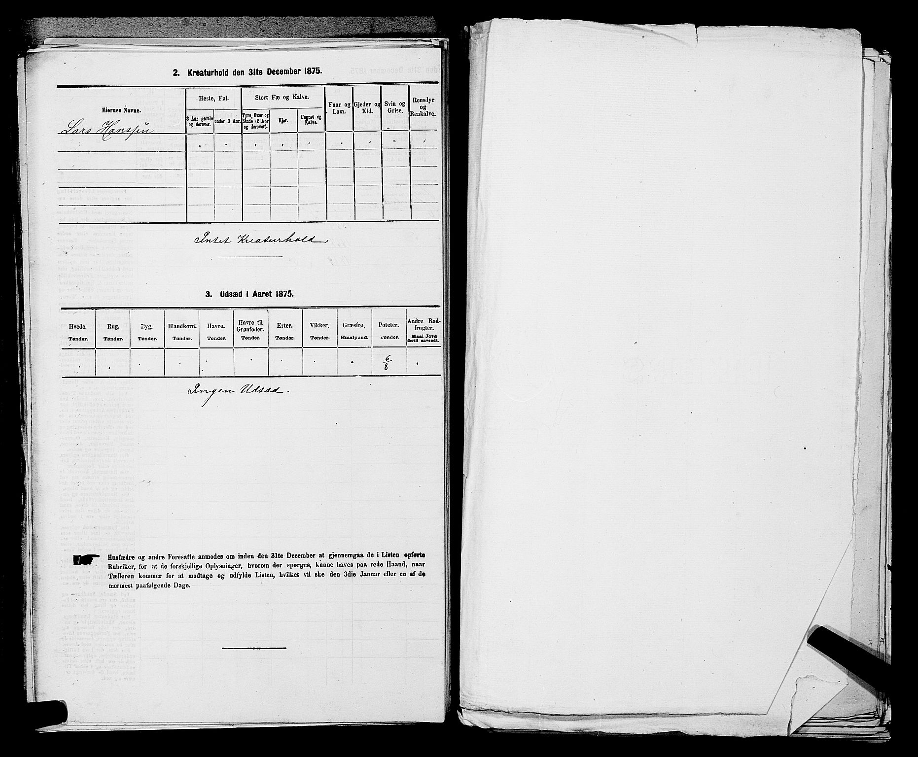 SAKO, Folketelling 1875 for 0725P Tjølling prestegjeld, 1875, s. 879