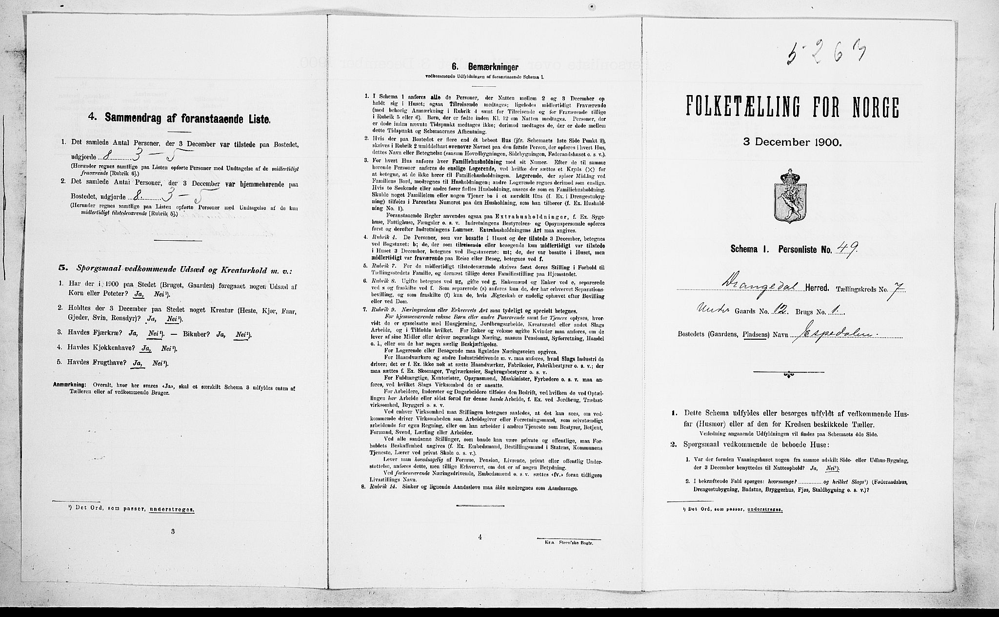 SAKO, Folketelling 1900 for 0817 Drangedal herred, 1900, s. 660
