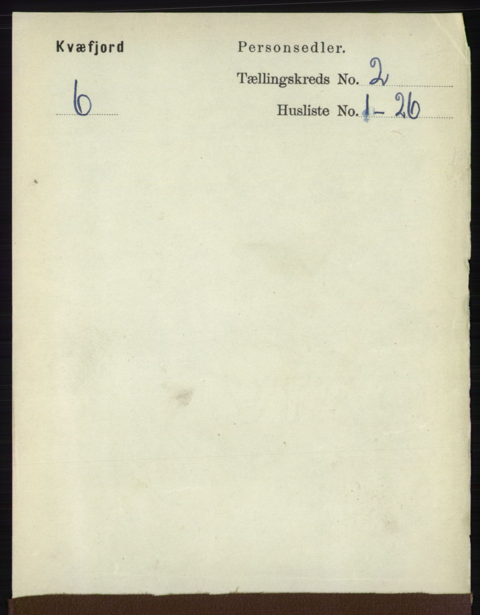 RA, Folketelling 1891 for 1911 Kvæfjord herred, 1891, s. 713