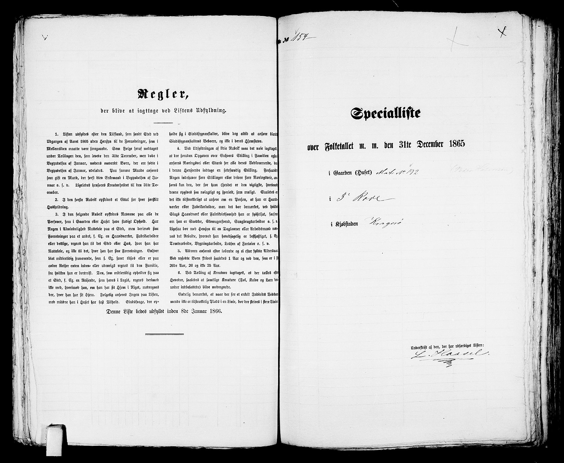 RA, Folketelling 1865 for 0801B Kragerø prestegjeld, Kragerø kjøpstad, 1865, s. 318