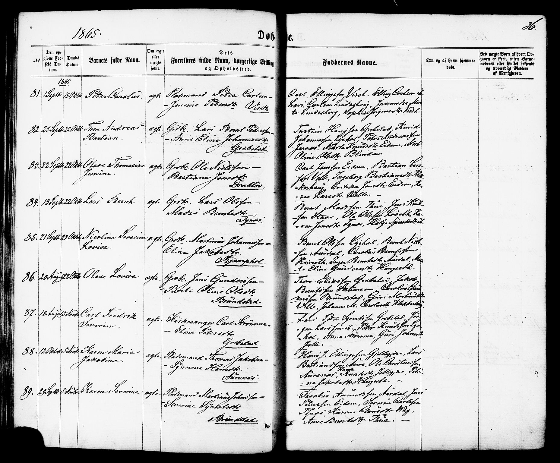 Ministerialprotokoller, klokkerbøker og fødselsregistre - Møre og Romsdal, AV/SAT-A-1454/522/L0314: Ministerialbok nr. 522A09, 1863-1877, s. 36