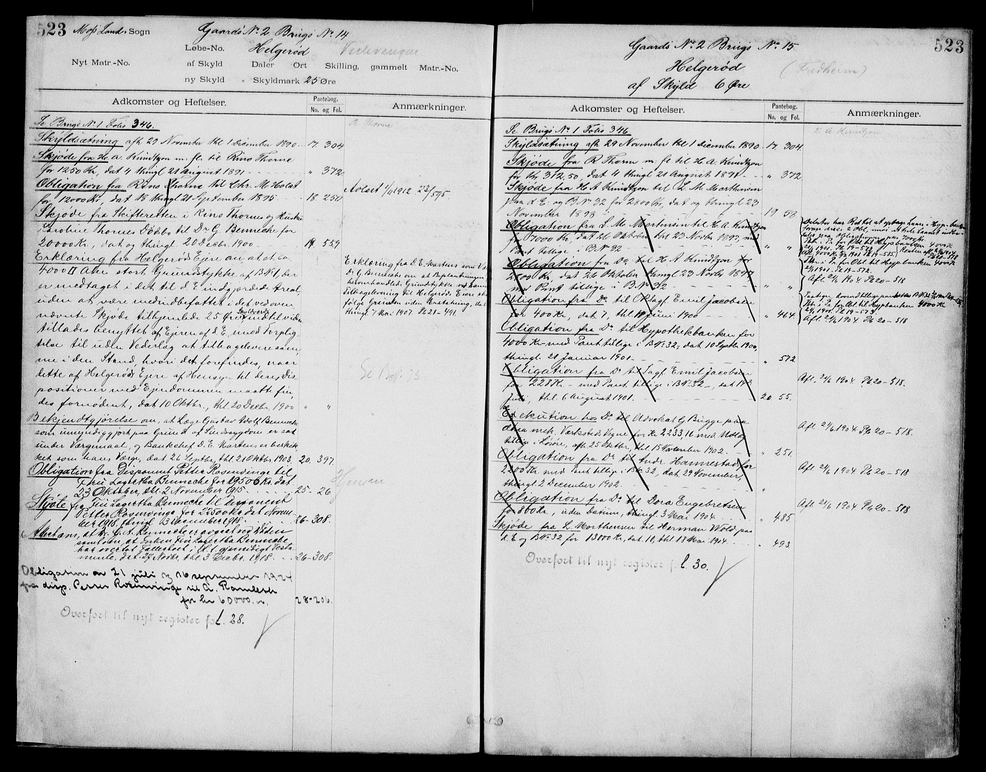 Moss sorenskriveri, SAO/A-10168: Panteregister nr. IV 3b, 1769-1926, s. 523
