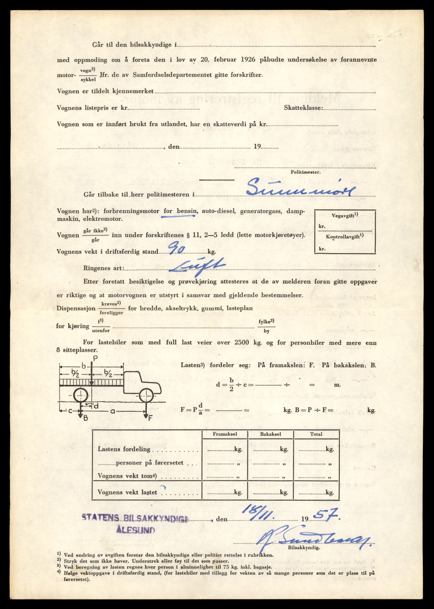 Møre og Romsdal vegkontor - Ålesund trafikkstasjon, AV/SAT-A-4099/F/Fe/L0040: Registreringskort for kjøretøy T 13531 - T 13709, 1927-1998, s. 3050