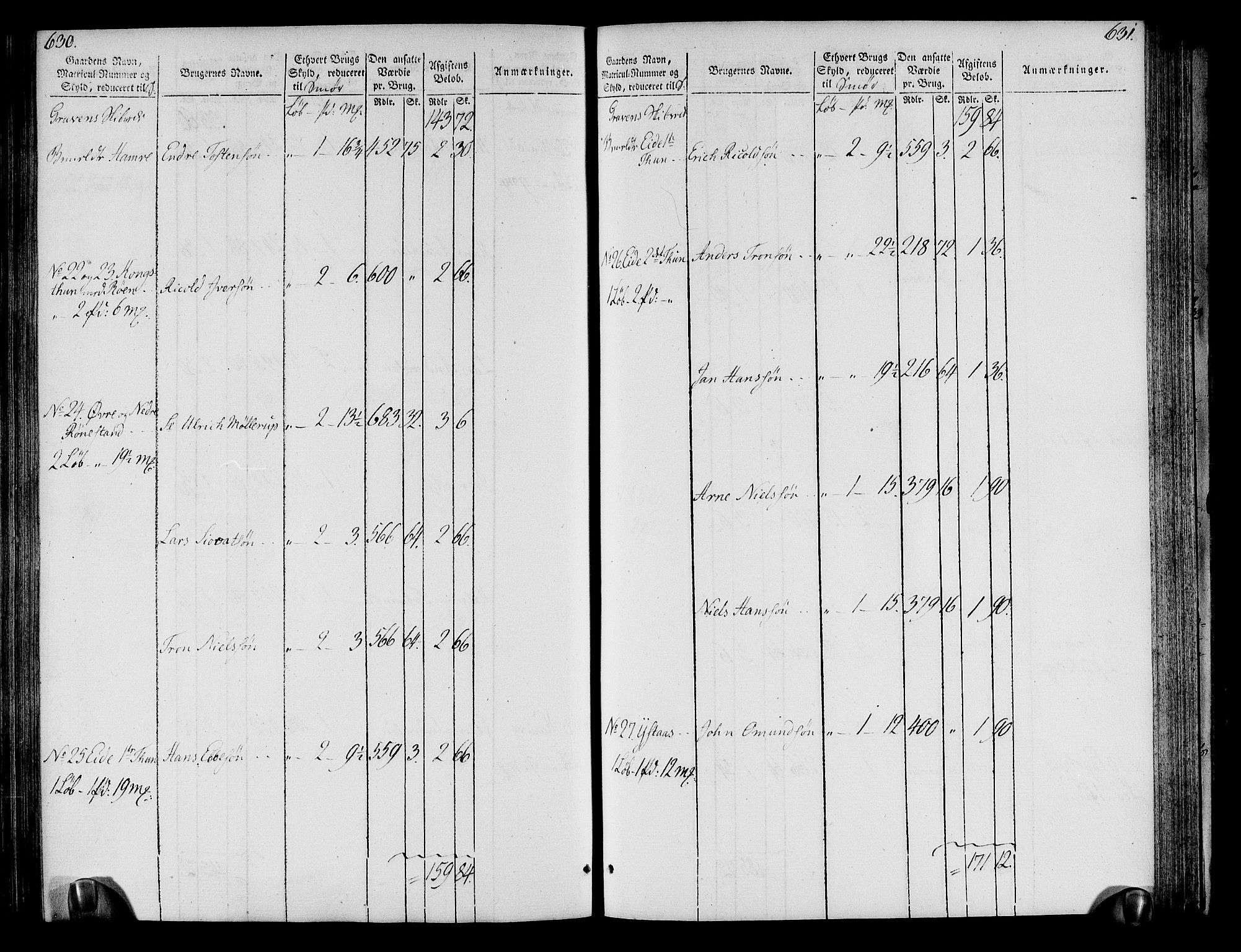 Rentekammeret inntil 1814, Realistisk ordnet avdeling, RA/EA-4070/N/Ne/Nea/L0109: Sunnhordland og Hardanger fogderi. Oppebørselsregister, 1803-1804, s. 319