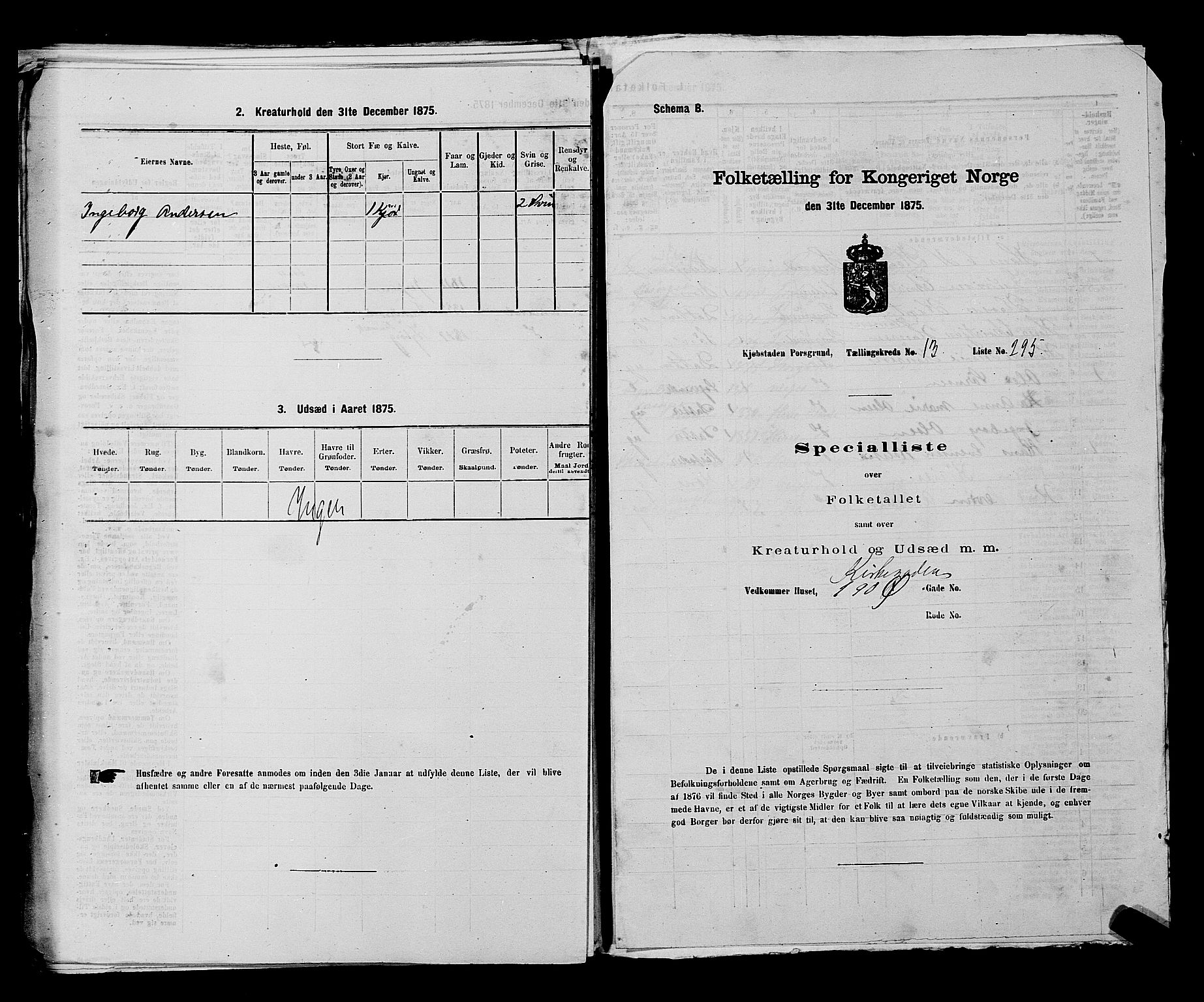 SAKO, Folketelling 1875 for 0805P Porsgrunn prestegjeld, 1875, s. 673