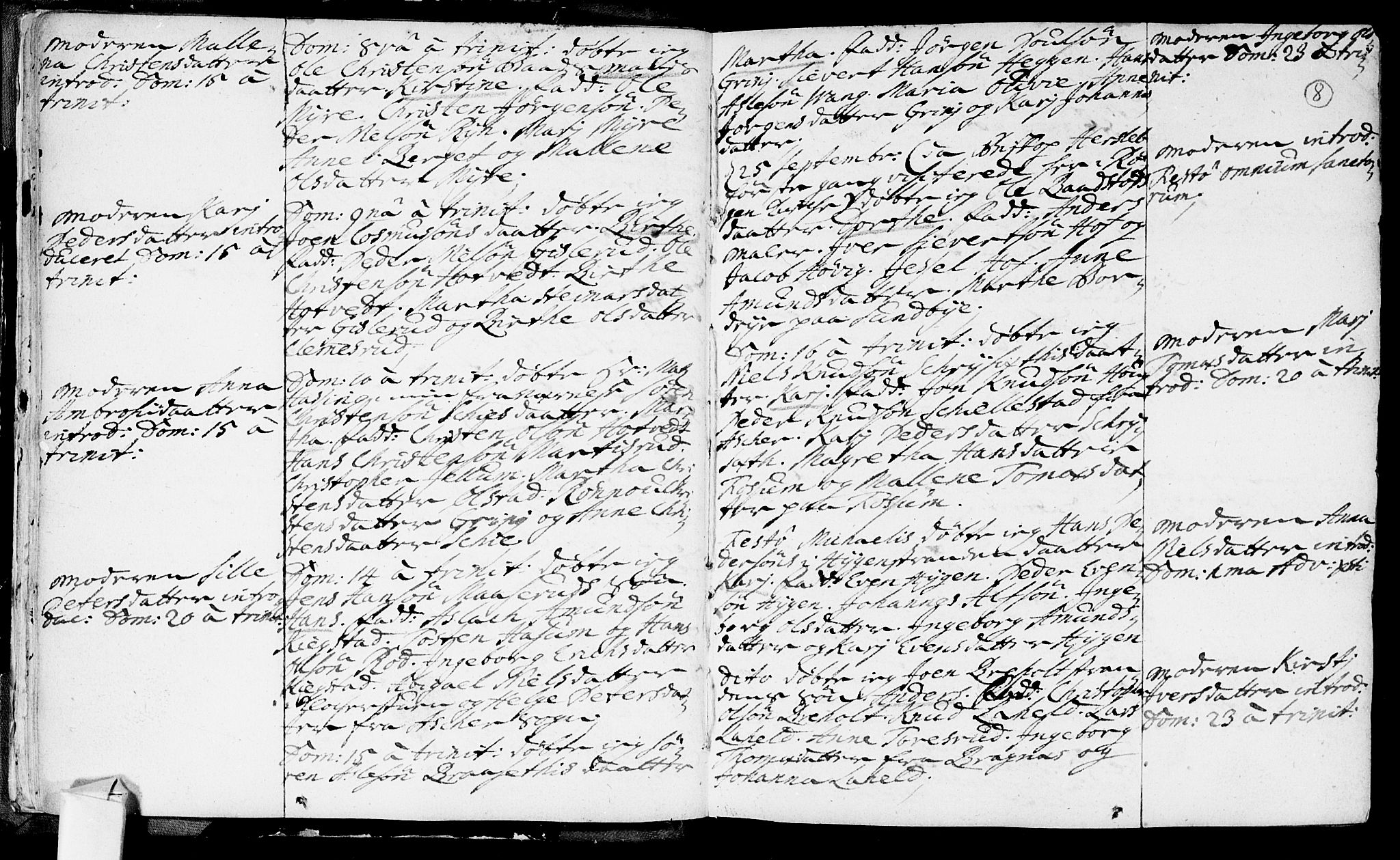 Røyken kirkebøker, SAKO/A-241/F/Fa/L0002: Ministerialbok nr. 2, 1731-1782, s. 8