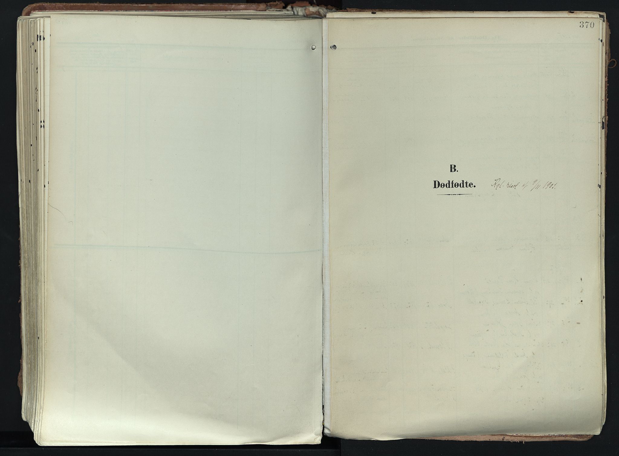 Larvik kirkebøker, AV/SAKO-A-352/F/Fa/L0012: Ministerialbok nr. I 12, 1905-1933, s. 370