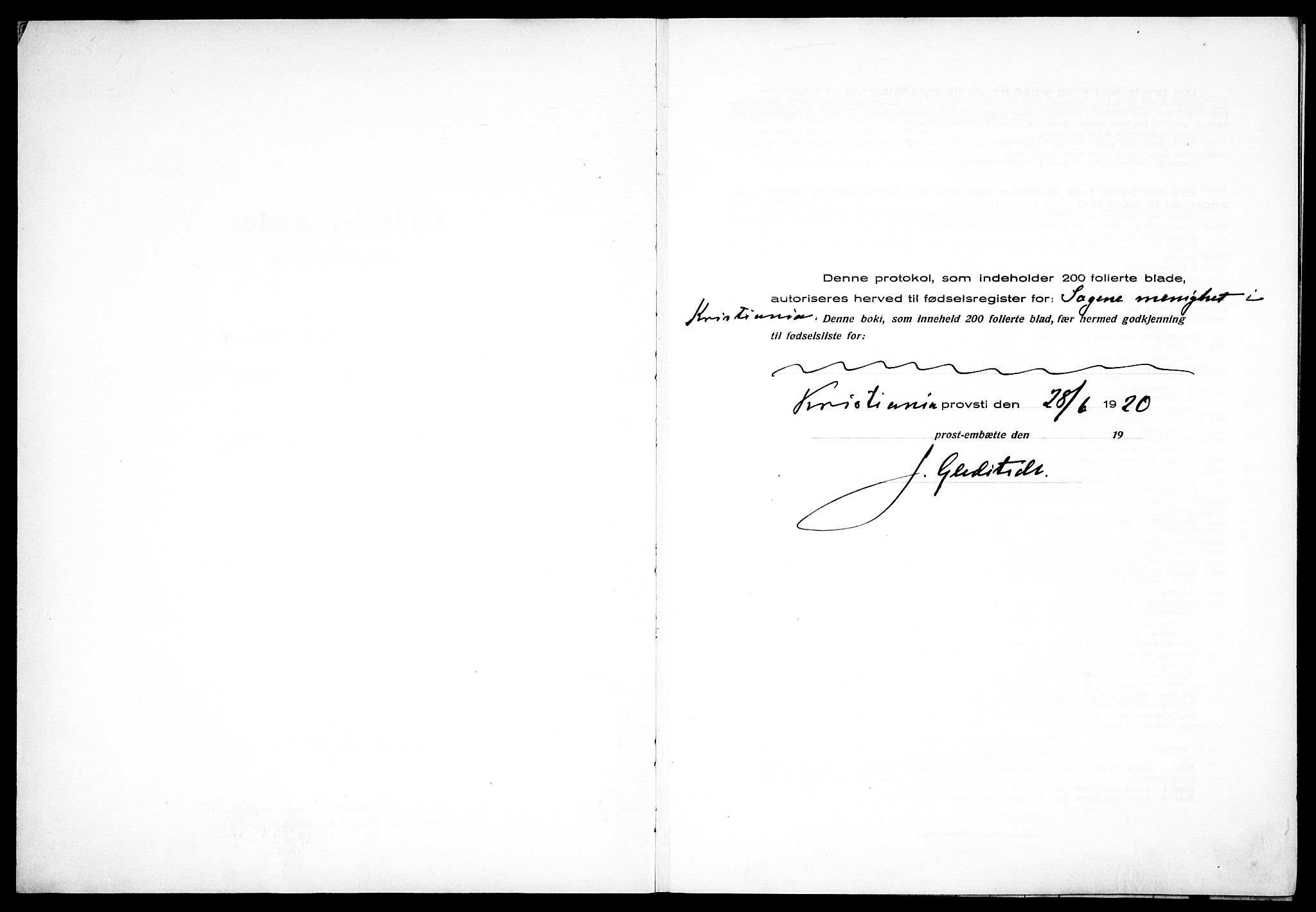 Sagene prestekontor Kirkebøker, SAO/A-10796/J/L0002: Fødselsregister nr. 2, 1920-1922
