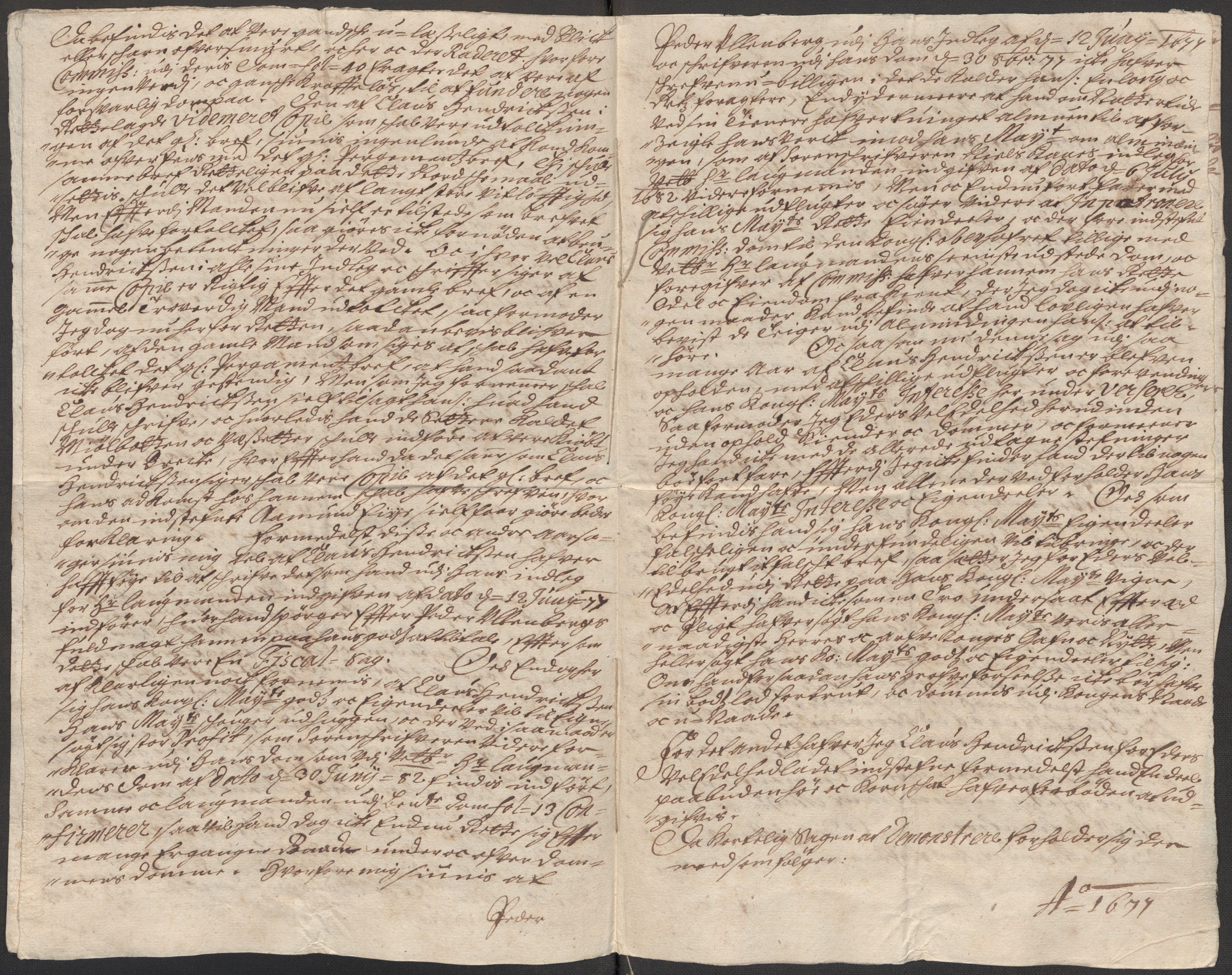 Rentekammeret inntil 1814, Realistisk ordnet avdeling, RA/EA-4070/Fb/L0015: Dokumenter om Raundalen allmenning i Voss. Claus Miltzows sak, 1684, s. 124
