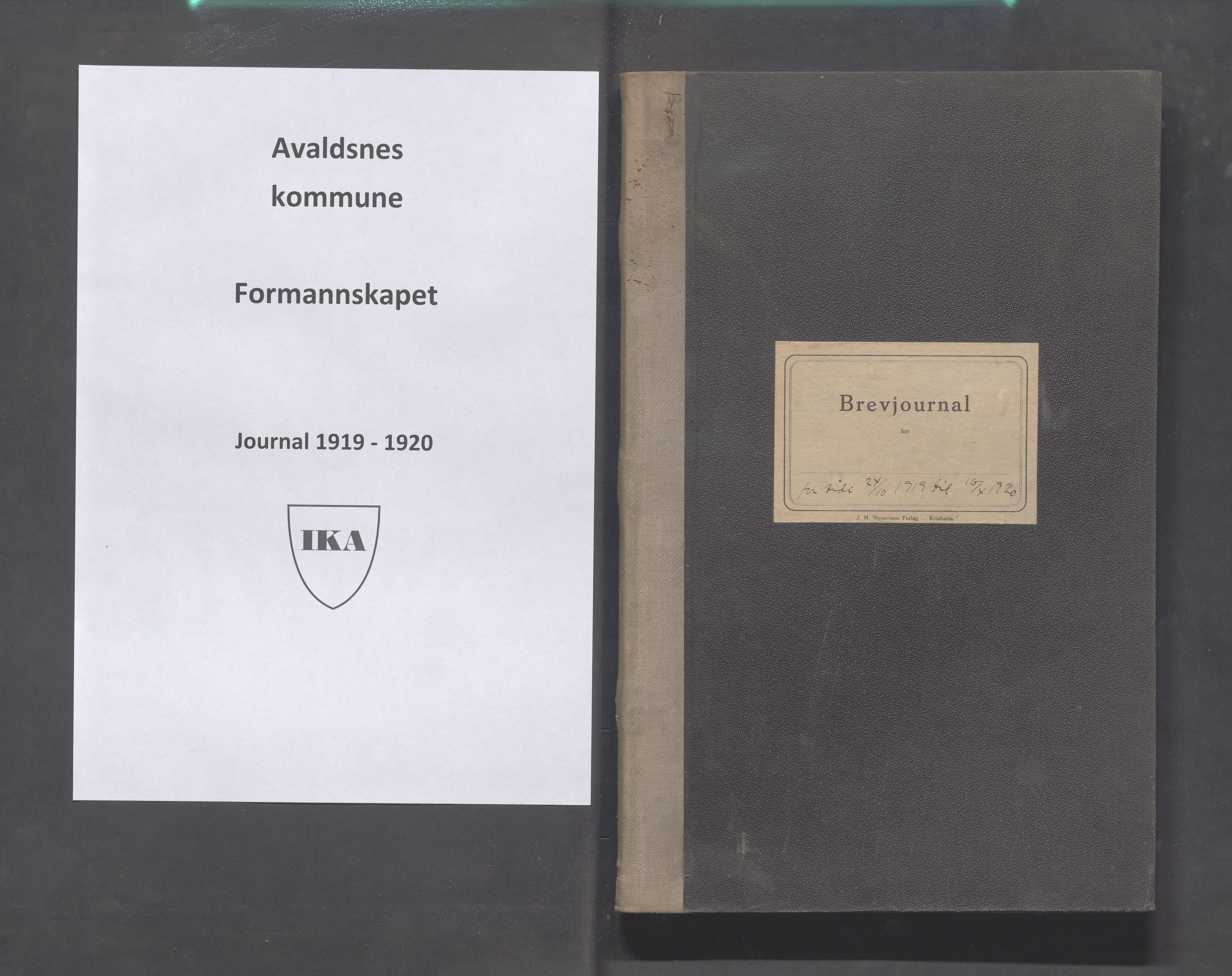 Avaldsnes kommune - Formannskapet, IKAR/K-101651/C/Ca/L0006: Journal, 1919-1920