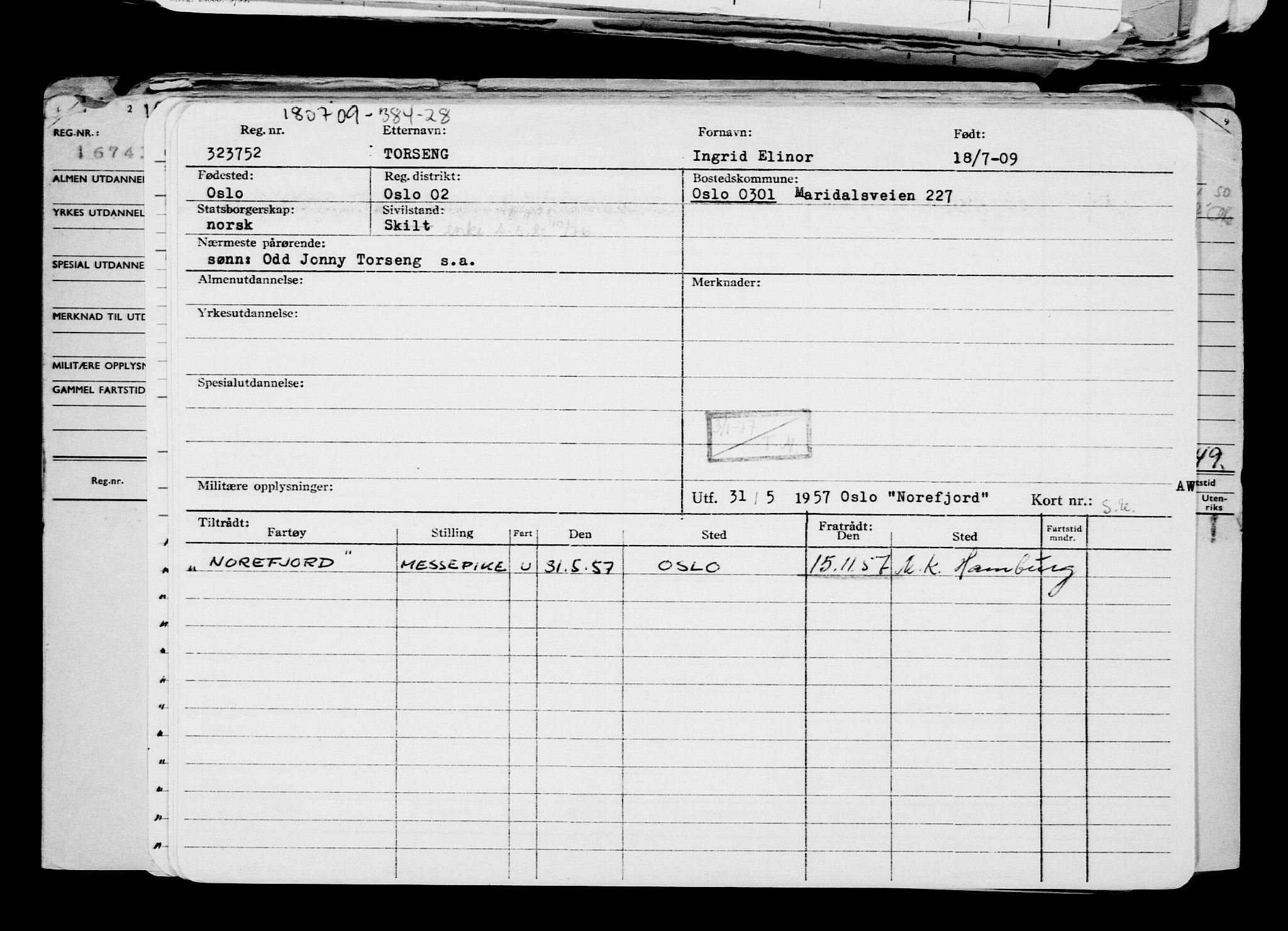 Direktoratet for sjømenn, AV/RA-S-3545/G/Gb/L0084: Hovedkort, 1909, s. 311