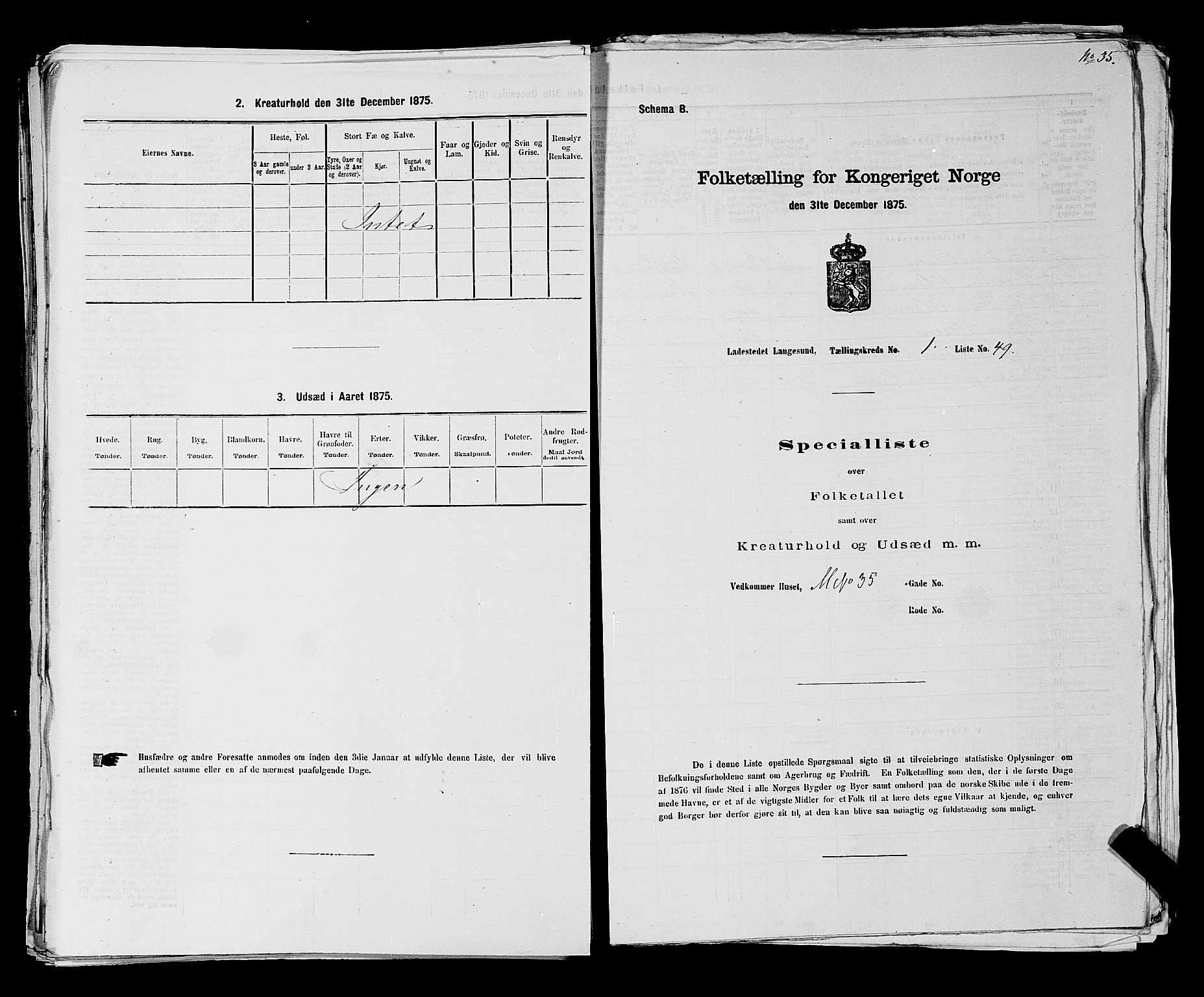 SAKO, Folketelling 1875 for 0802B Bamble prestegjeld, Langesund ladested, 1875, s. 112