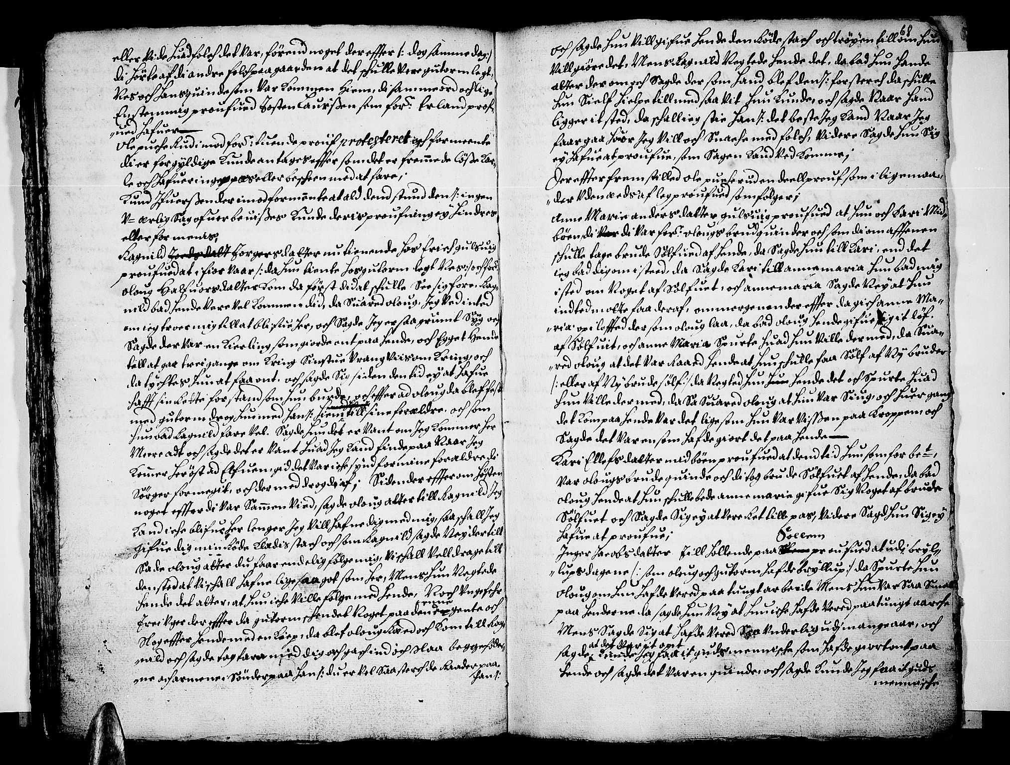 Ringerike og Hallingdal sorenskriveri, SAKO/A-81/F/Fa/Fab/L0009: Tingbok - Sorenskriveriet, 1681, s. 68