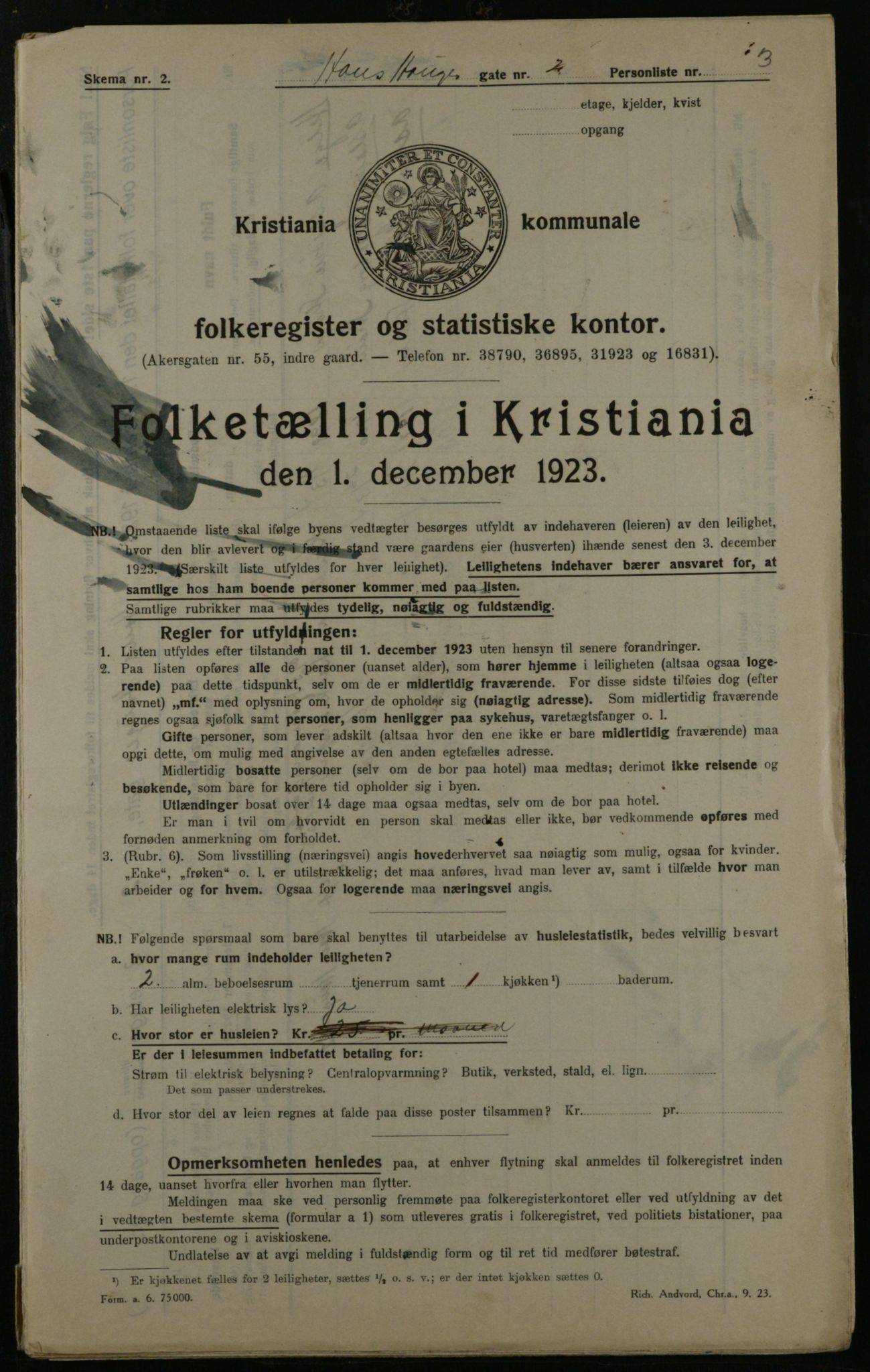 OBA, Kommunal folketelling 1.12.1923 for Kristiania, 1923, s. 38841
