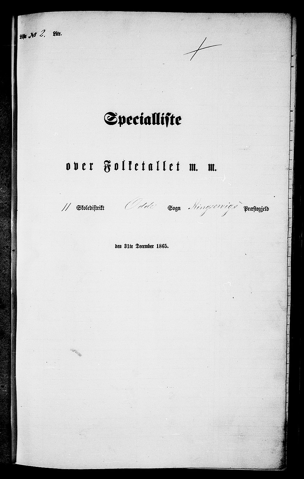 RA, Folketelling 1865 for 1230P Kinsarvik prestegjeld, 1865, s. 24