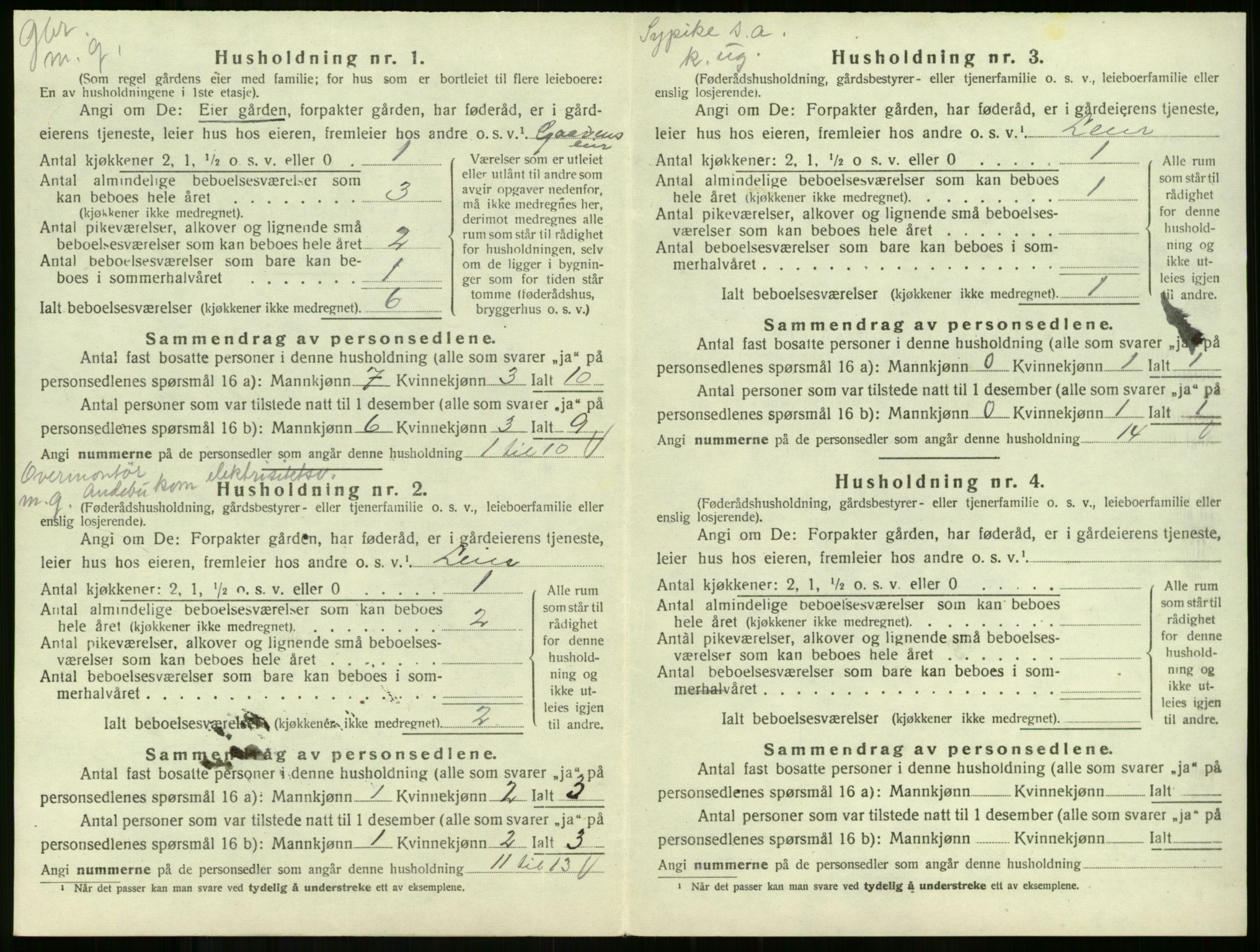 SAKO, Folketelling 1920 for 0719 Andebu herred, 1920, s. 222